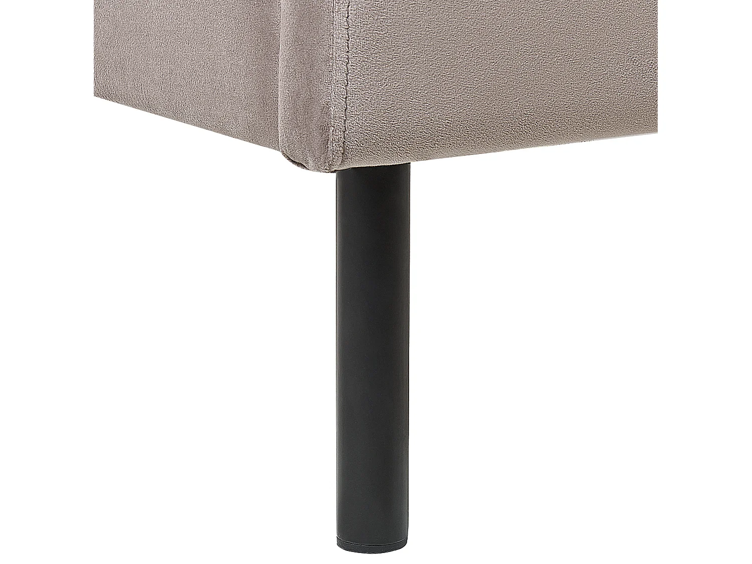 Cama Terciopelo ARETTE 160 x 200 cm Gris pardo