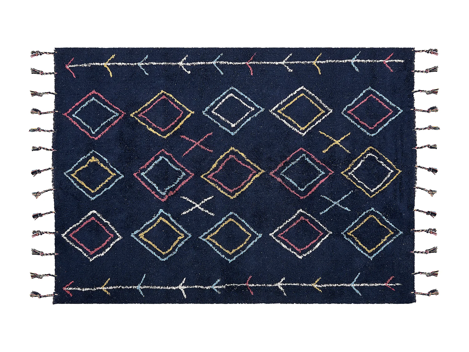 Tapis CORUM Noir 140 x 200 cm Coton