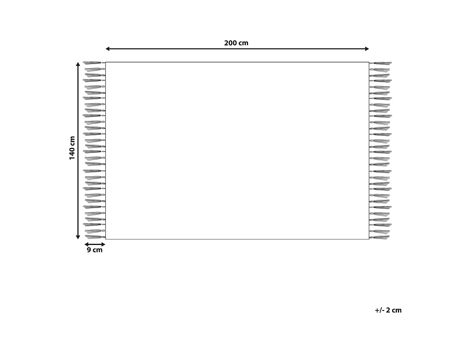 Teppich Baumwolle abstraktes Muster gelb / beige 140 x 200 cm Boho Bingol