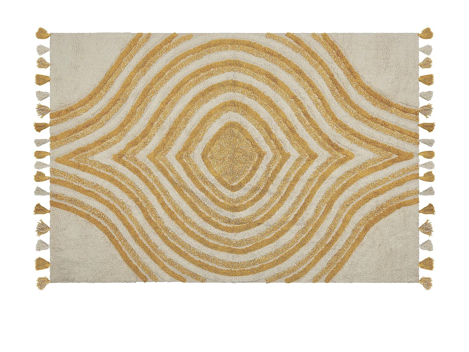 Tapis BINGOL Jaune 140 x 200 cm Coton