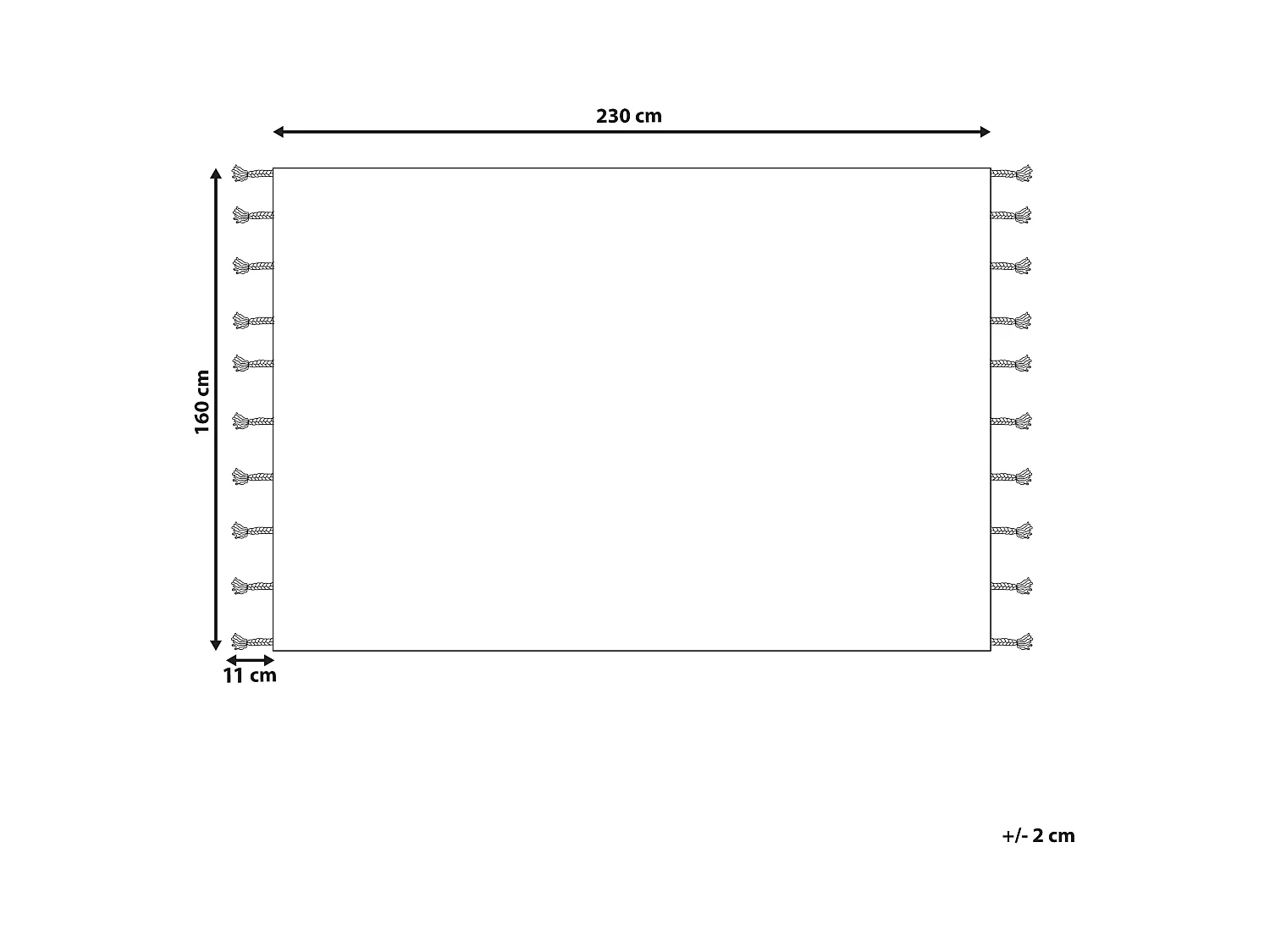 Teppich Baumwolle geometrisches Muster schwarz 160 x 230 cm rechteckig Boho Corum