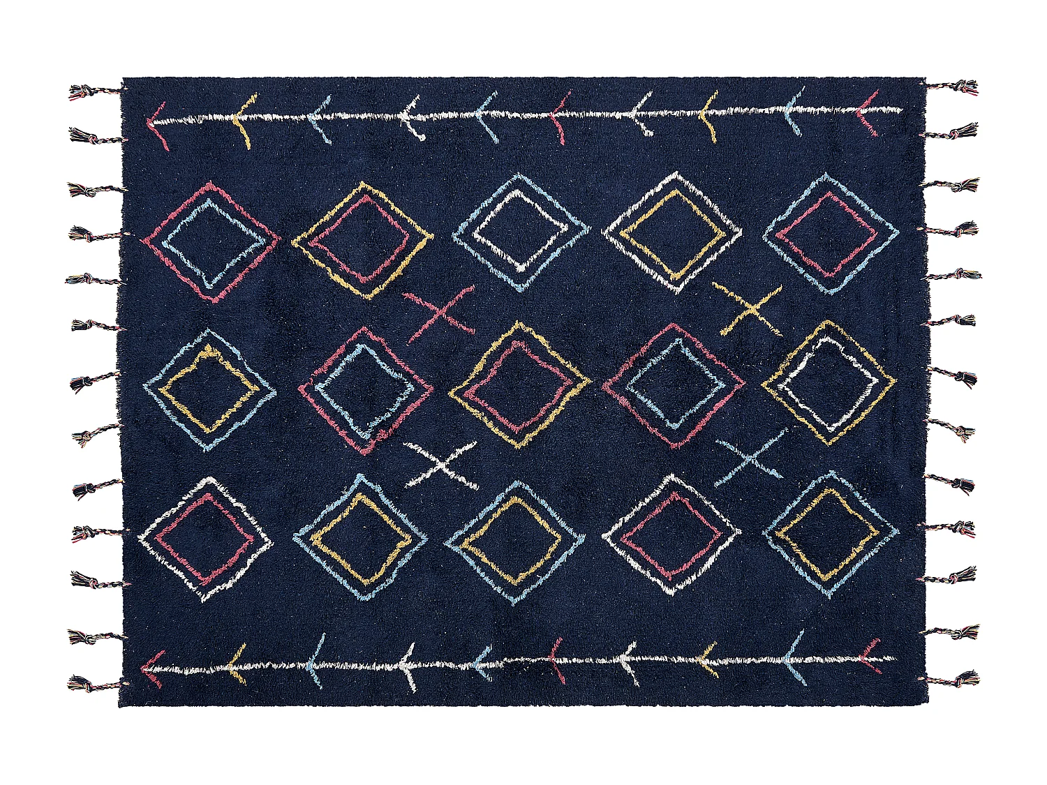 Tapis CORUM Noir 160 x 230 cm Coton