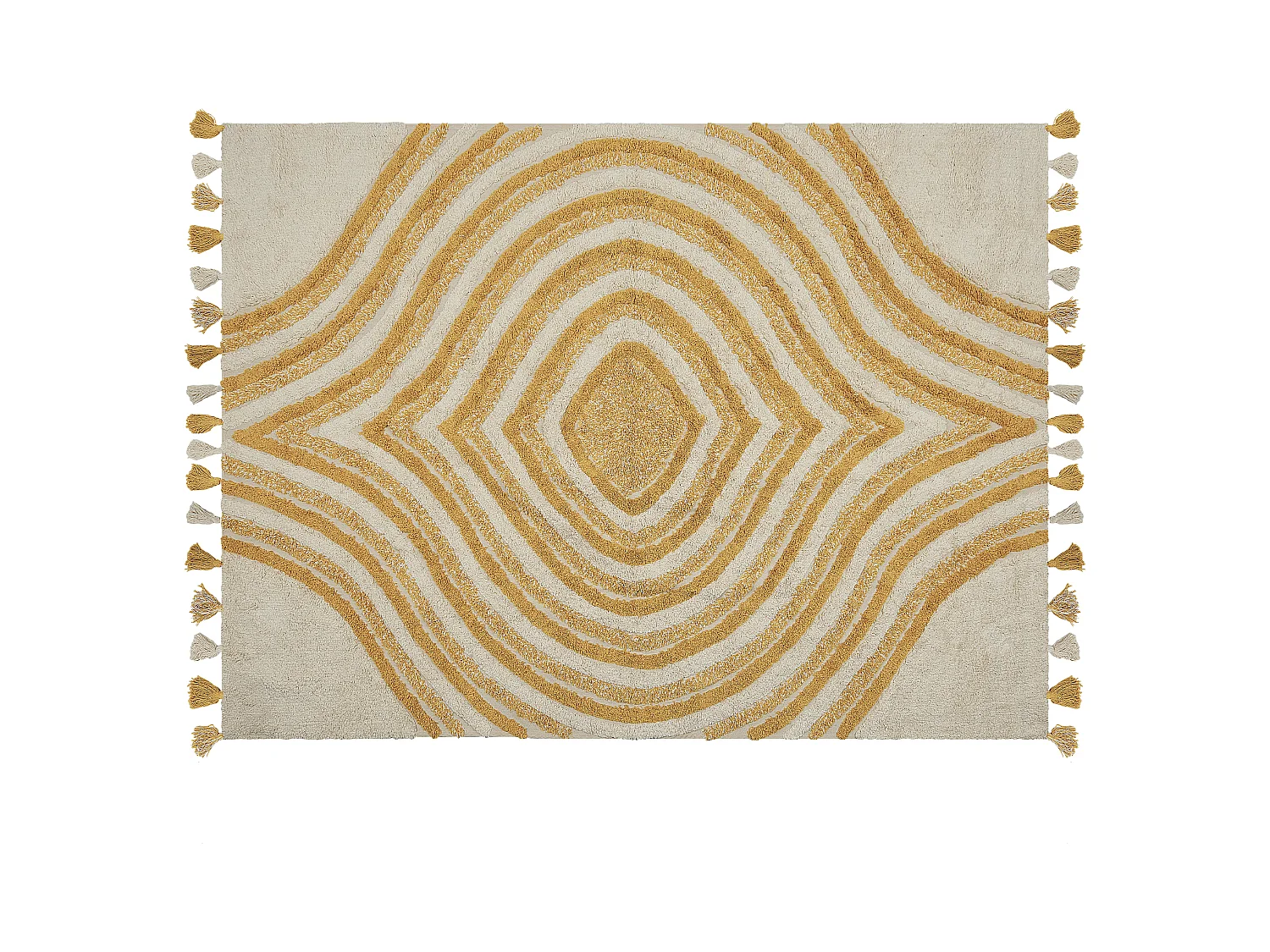 Dywan bawełniany 160 x 230 cm beżowo-żółty BINGOL