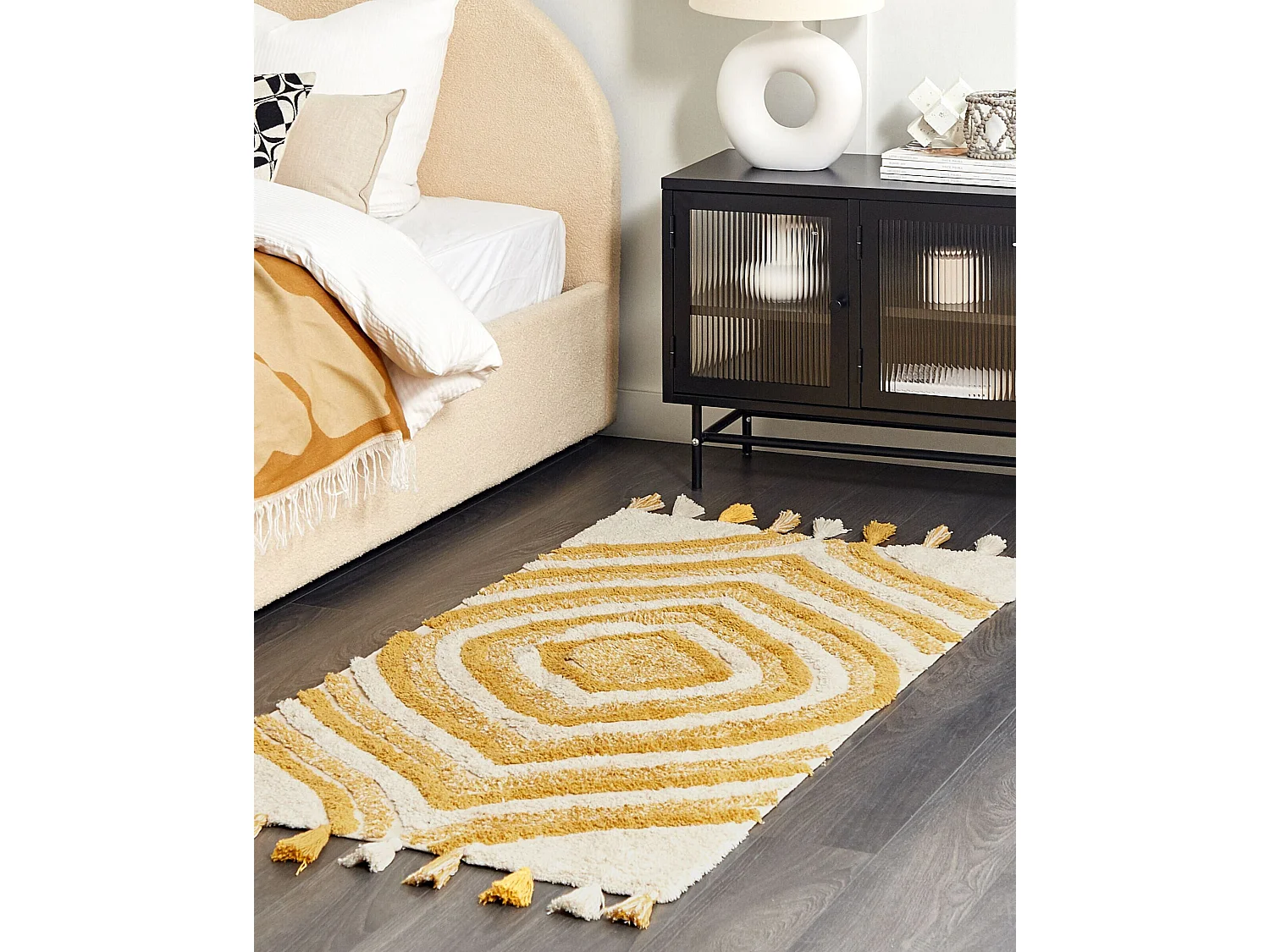 Tapis BINGOL Jaune 80 x 150 cm Coton