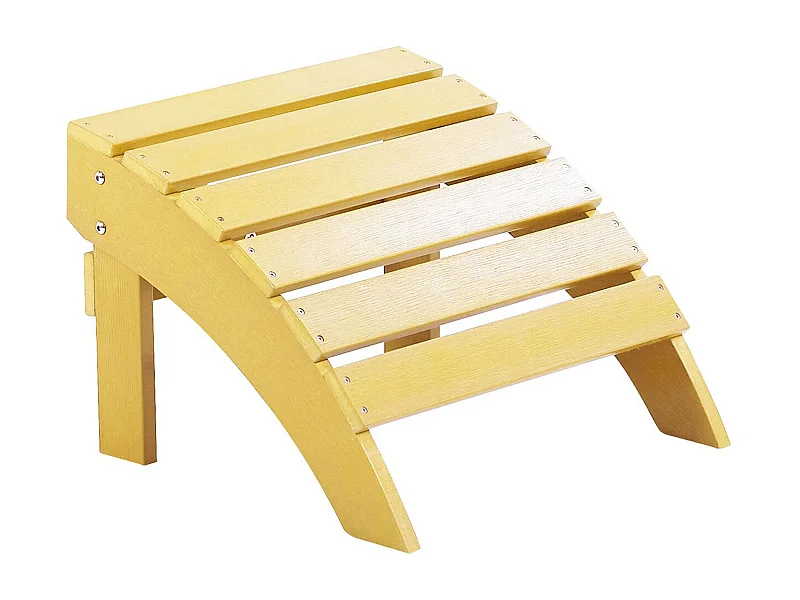 Moderner Fußhocker aus Kunstholz in Gelb für Muskoka Gartenstuhl Adirondack