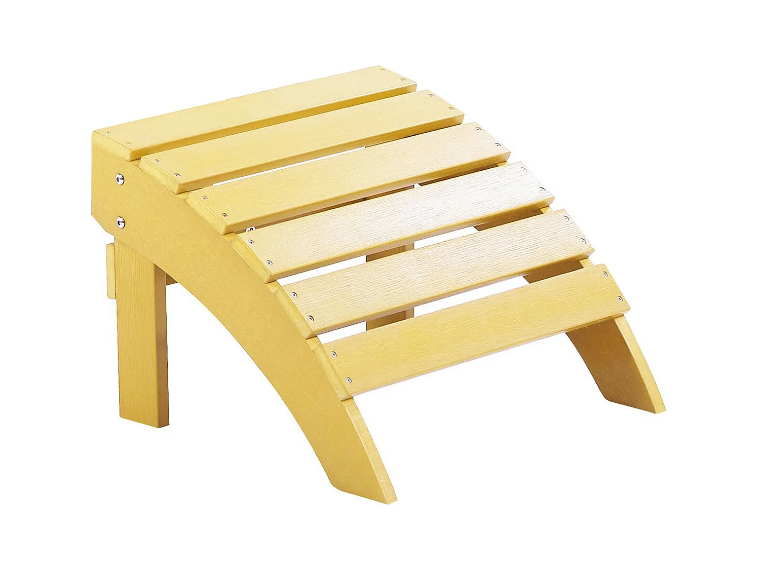 Moderner Fußhocker aus Kunstholz in Gelb für Muskoka Gartenstuhl Adirondack