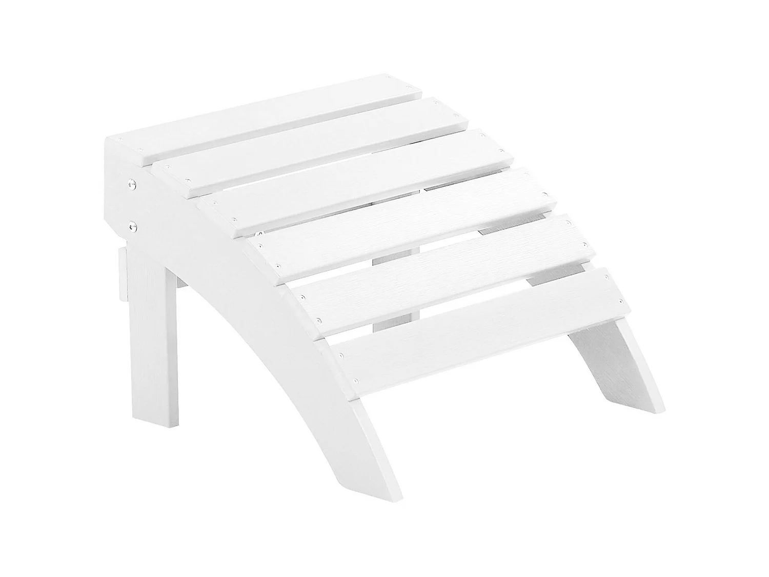 Garden Footstool ADIRONDACK White