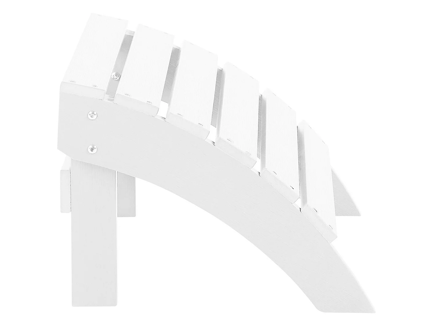 Garden Footstool ADIRONDACK White