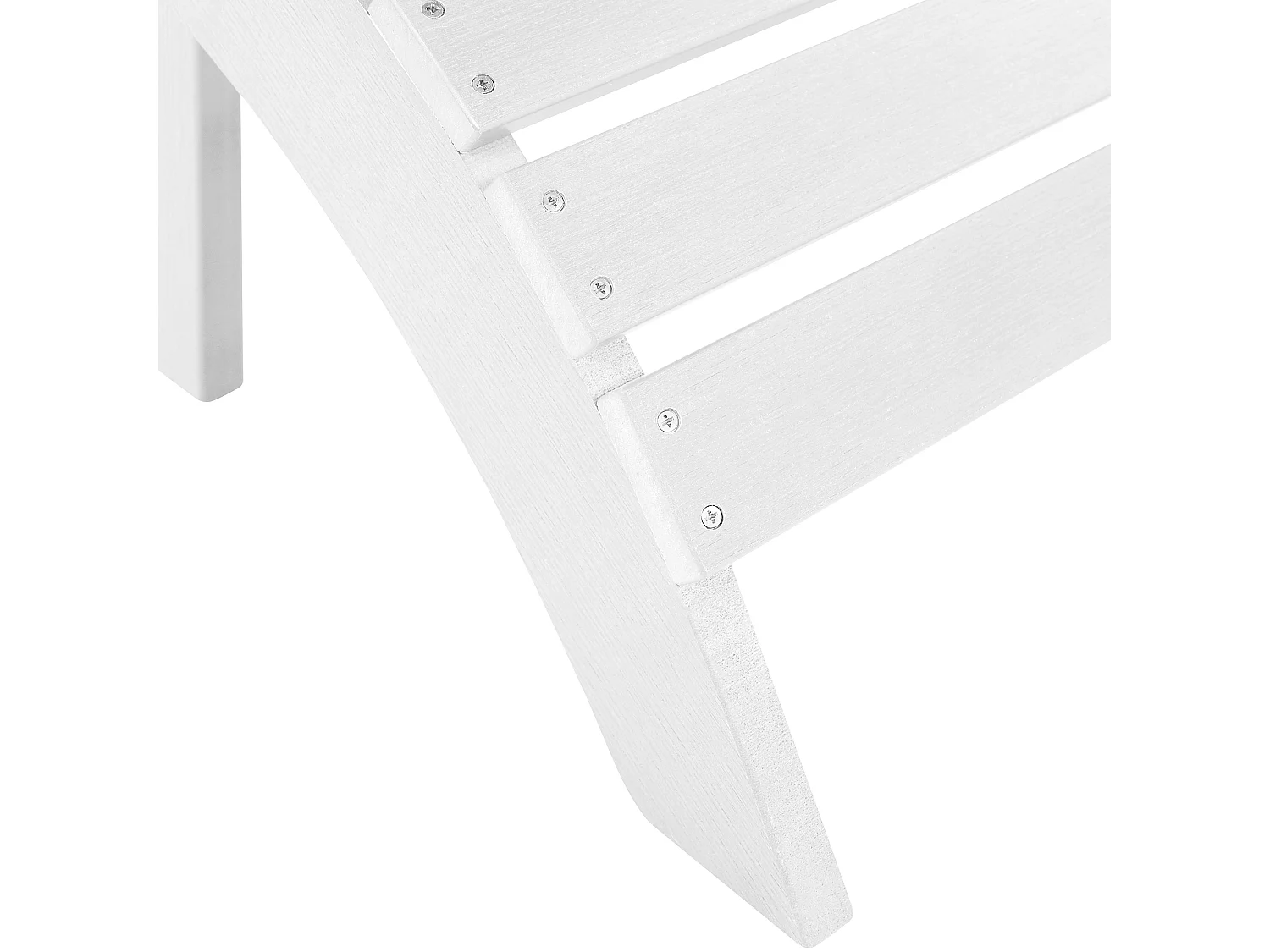 Garden Footstool ADIRONDACK White