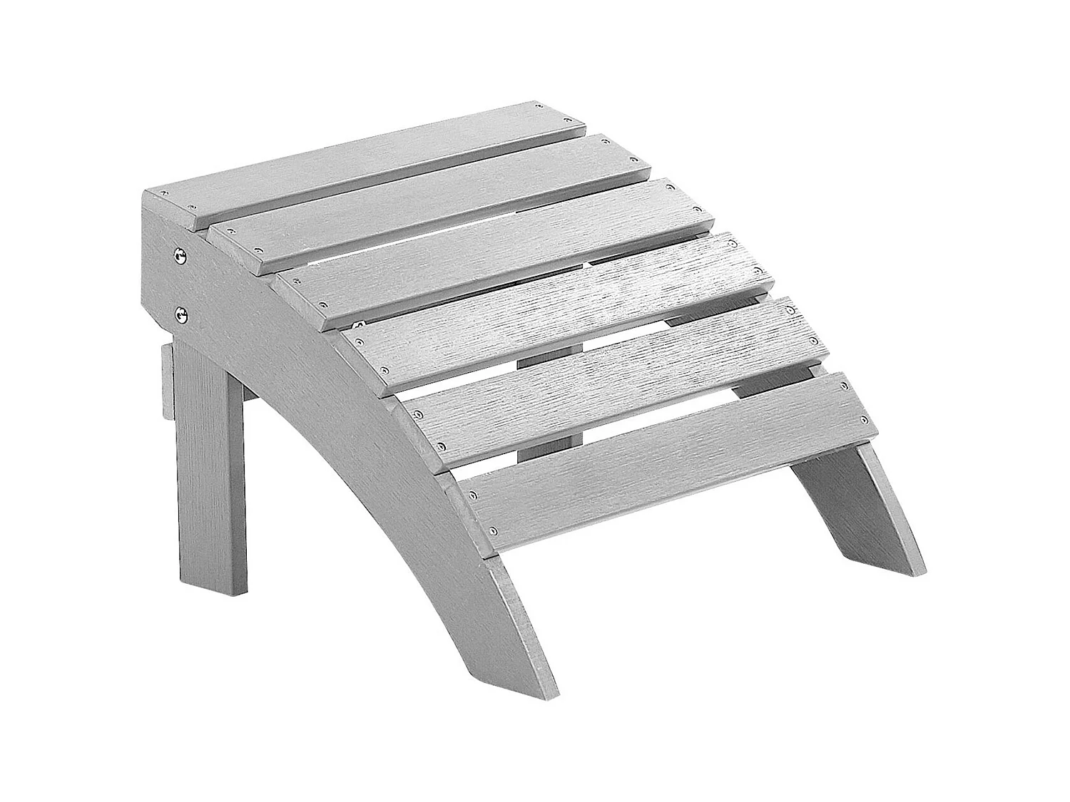Garden Footstool ADIRONDACK Light Grey