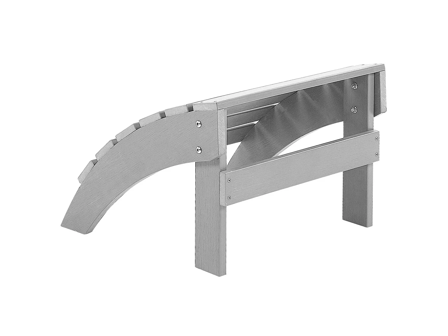 Garden Footstool ADIRONDACK Light Grey