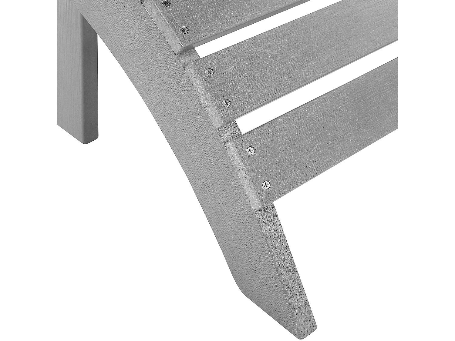 Garden Footstool ADIRONDACK Light Grey