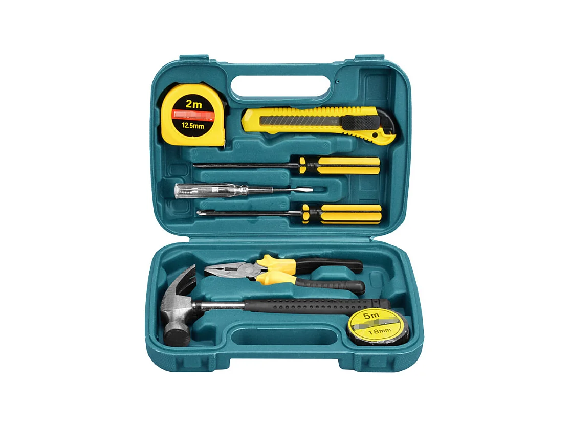 Petite boîte à outils 9 pièces - BOB ESSENTIAL