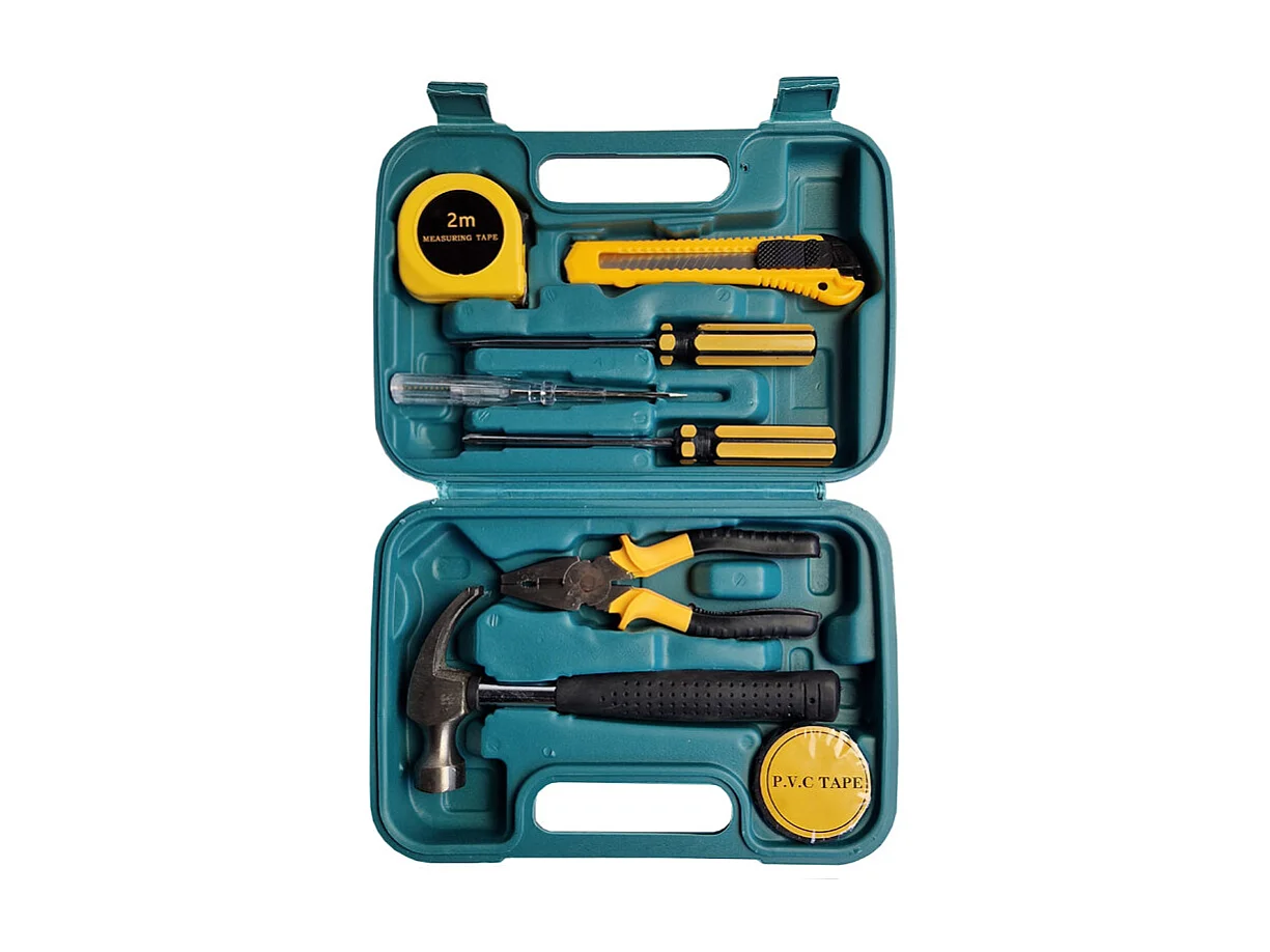 Petite boîte à outils 9 pièces - BOB ESSENTIAL