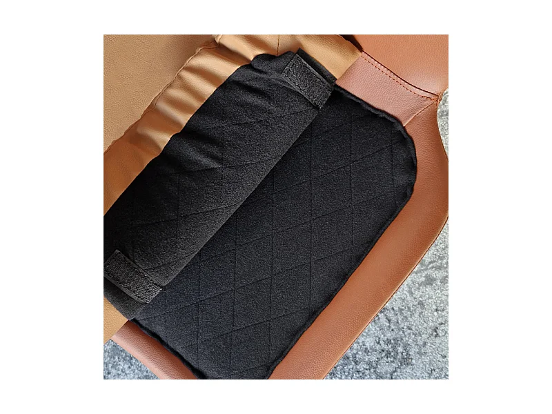 Lot de 2 chaises en simili marron pieds métal noir - RUZAN