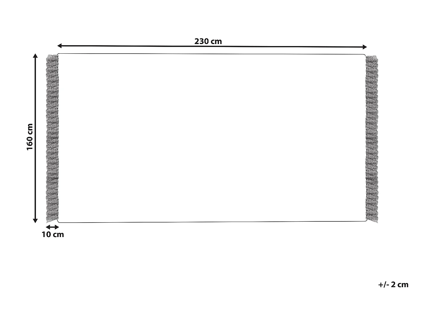 Dywan bawełniany 160 x 230 cm beżowy SOMEK