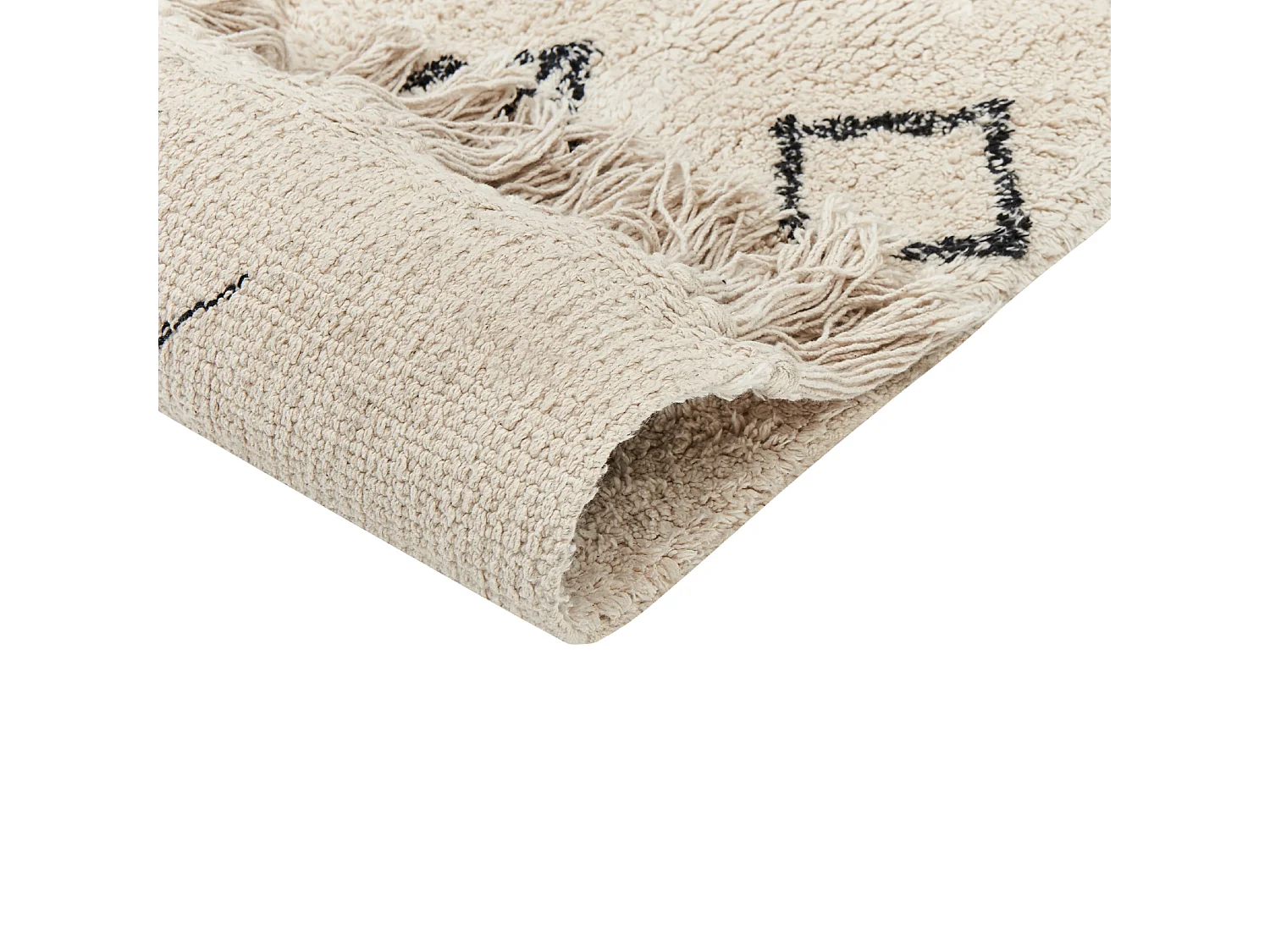 Dywan bawełniany 160 x 230 cm beżowy SOMEK