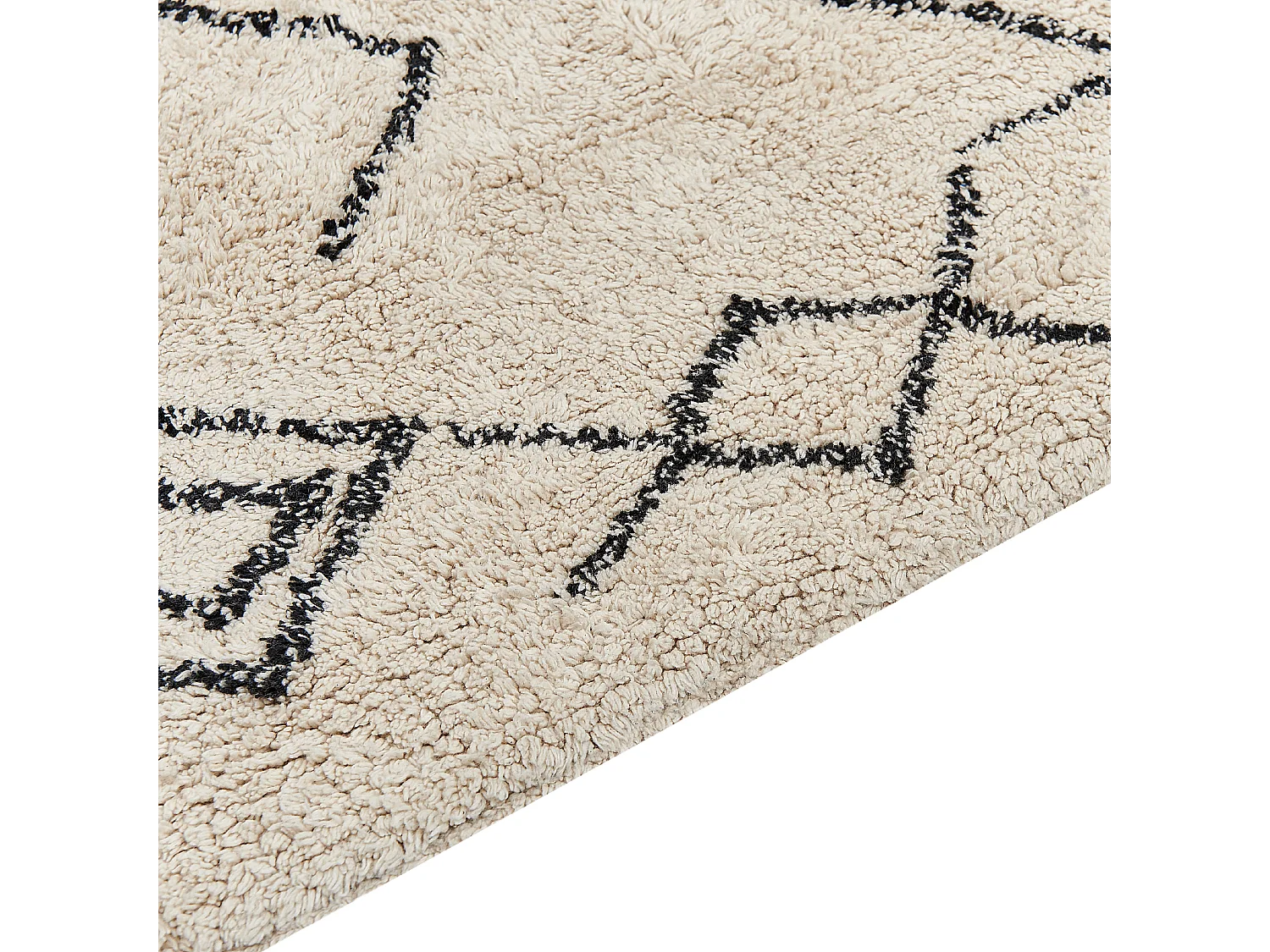 Dywan bawełniany 160 x 230 cm beżowy SOMEK