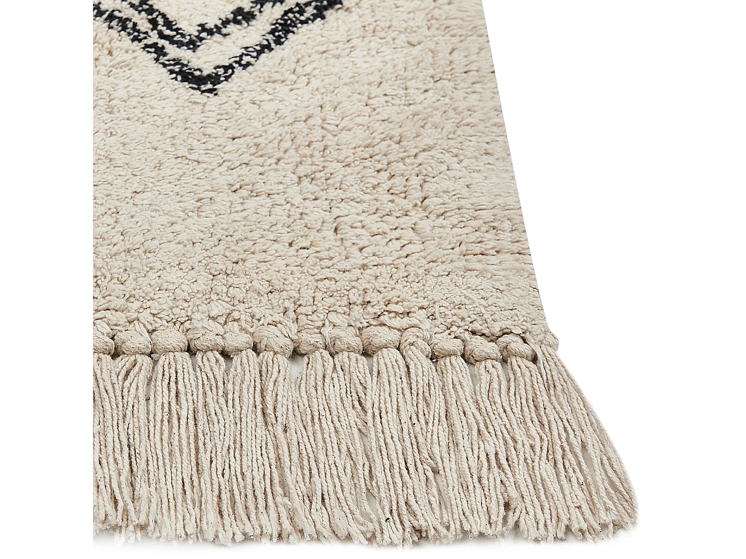 Rug SOMEK Beige 160 x 230 cm Cotton