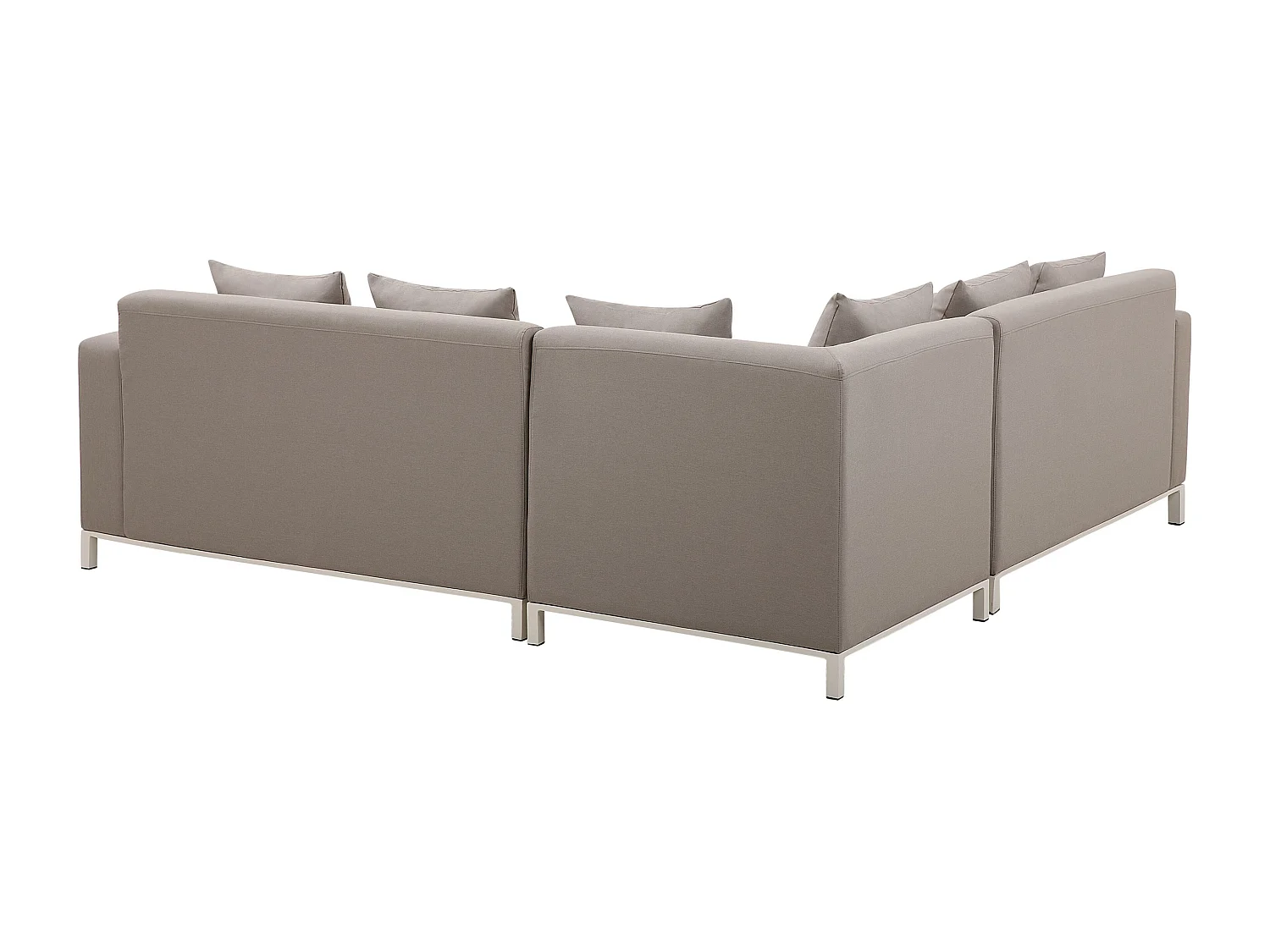 Set di divani angolari da giardino 5 posti BELIZE Lato destro Modulare Beige