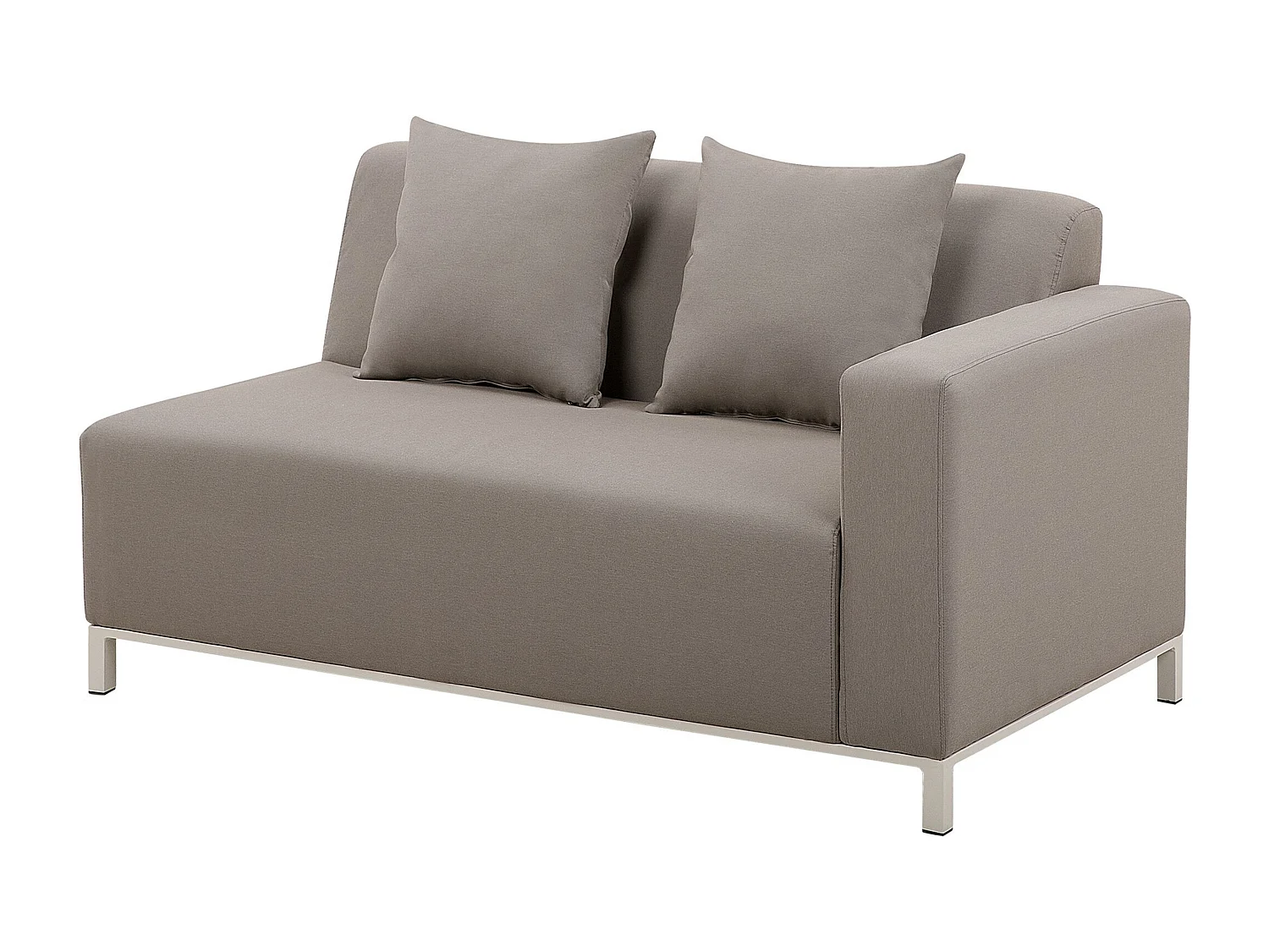 Set di divani angolari da giardino 5 posti BELIZE Lato destro Modulare Beige