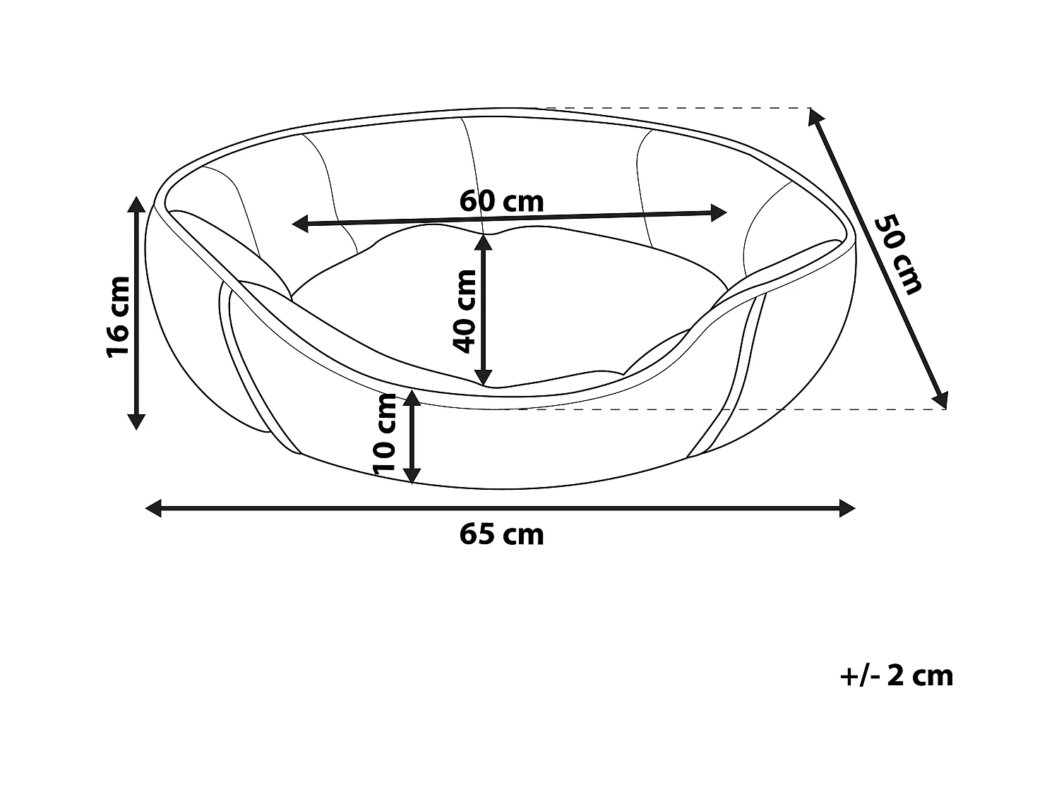 Legowisko CANDIR Len Szary