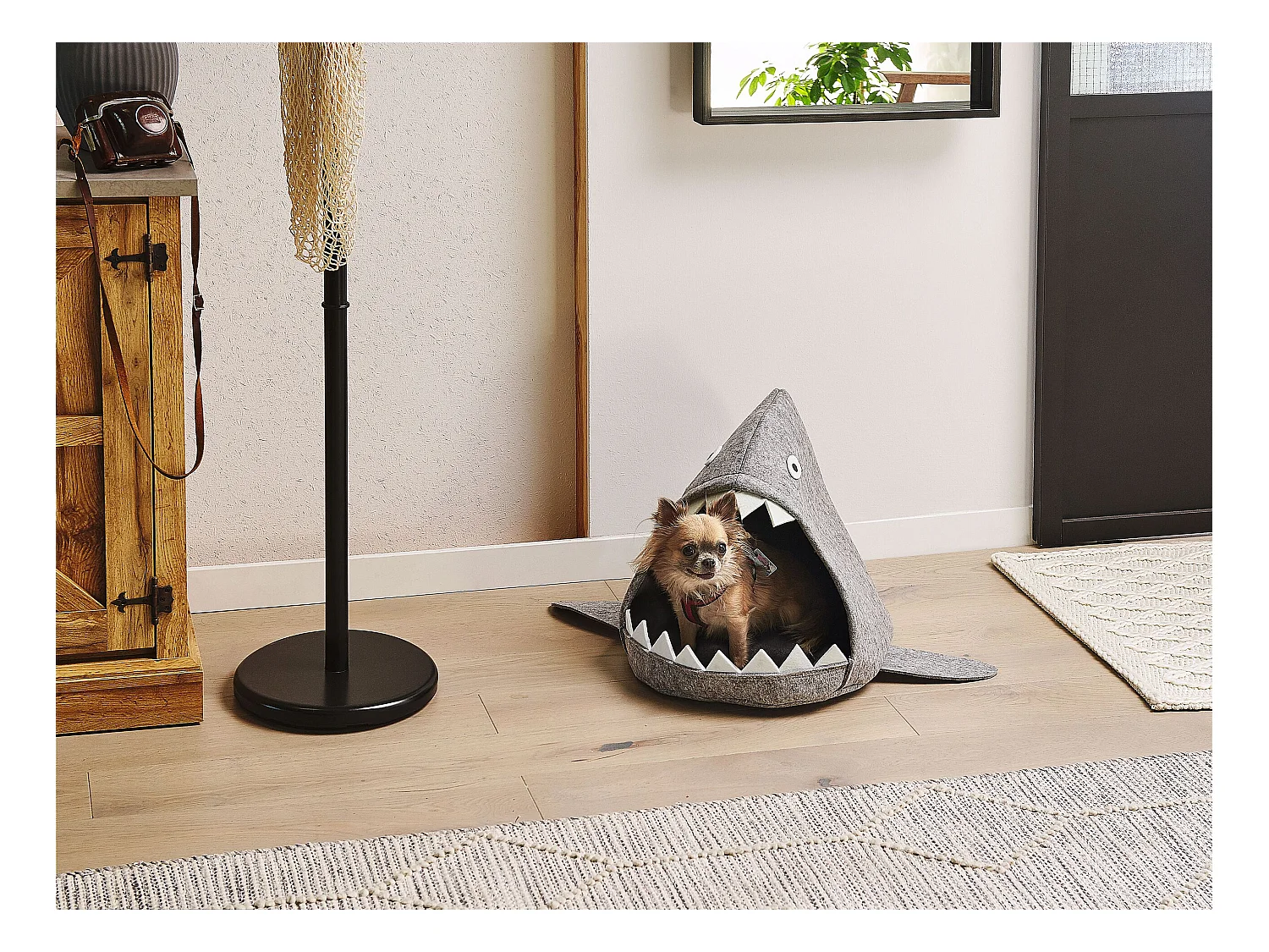 Lit pour animal PIRANHA Filz Gris clair