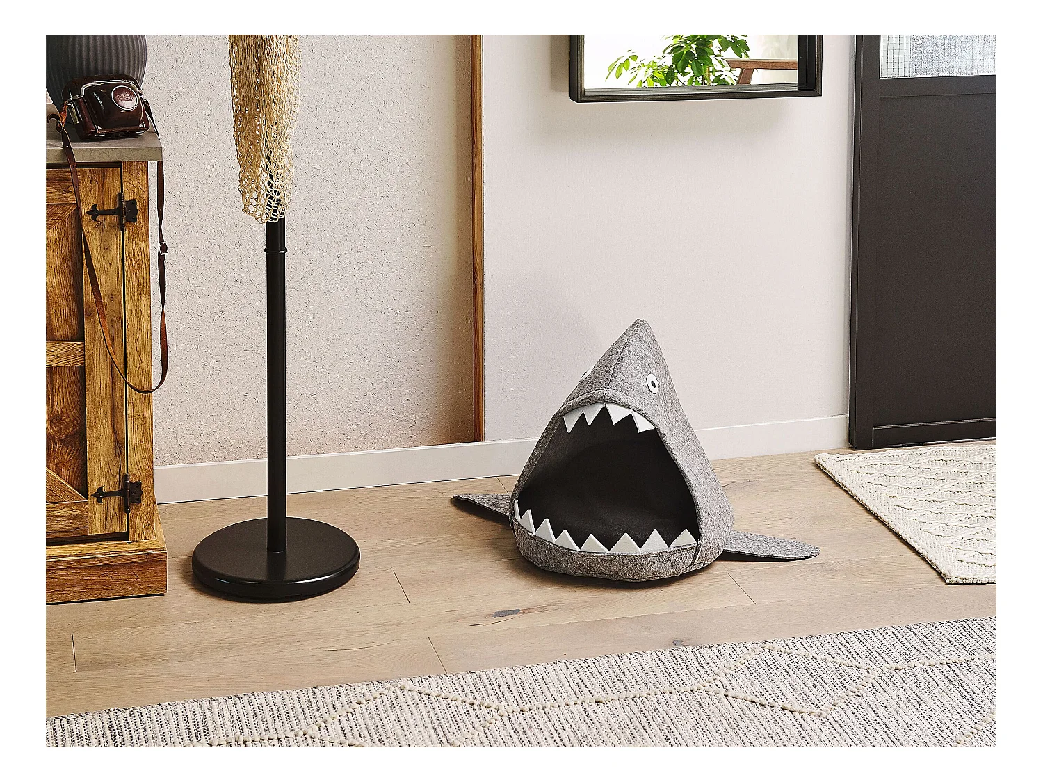 Lit pour animal PIRANHA Filz Gris clair