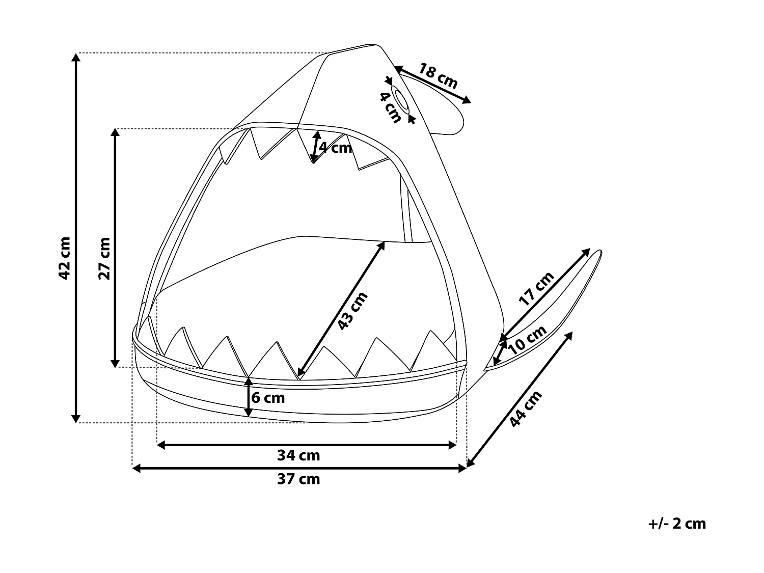 Cuccia per animali PIRANHA Feltro Grigio chiaro