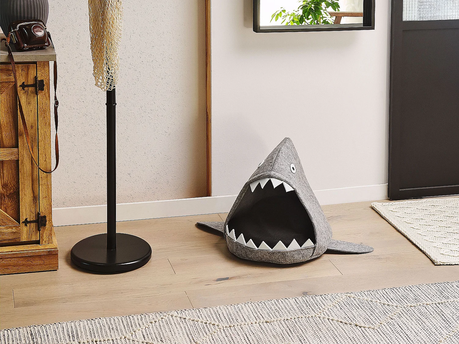 Lit pour animal PIRANHA Filz Gris clair