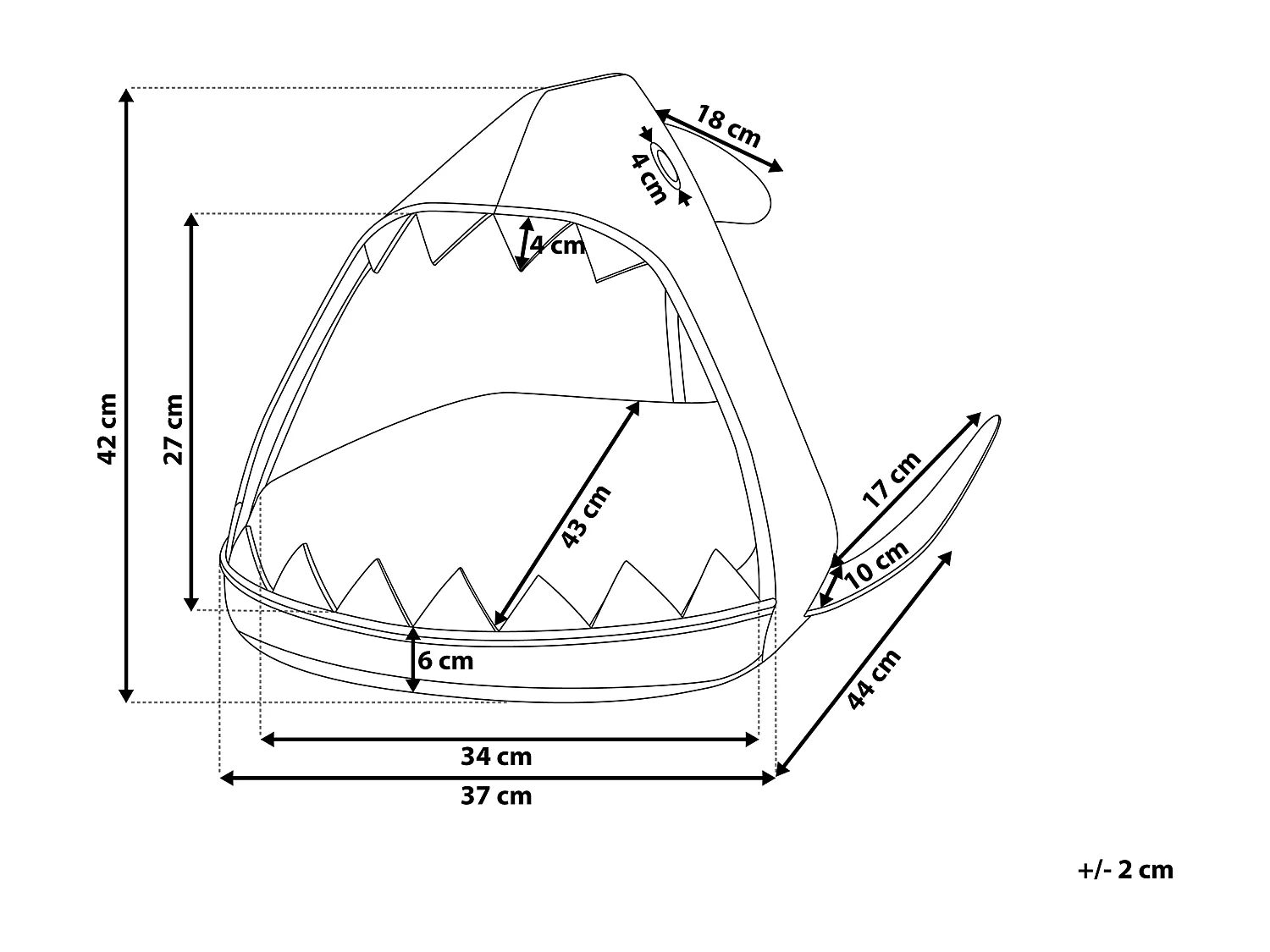 Cuccia per animali PIRANHA Feltro Grigio chiaro