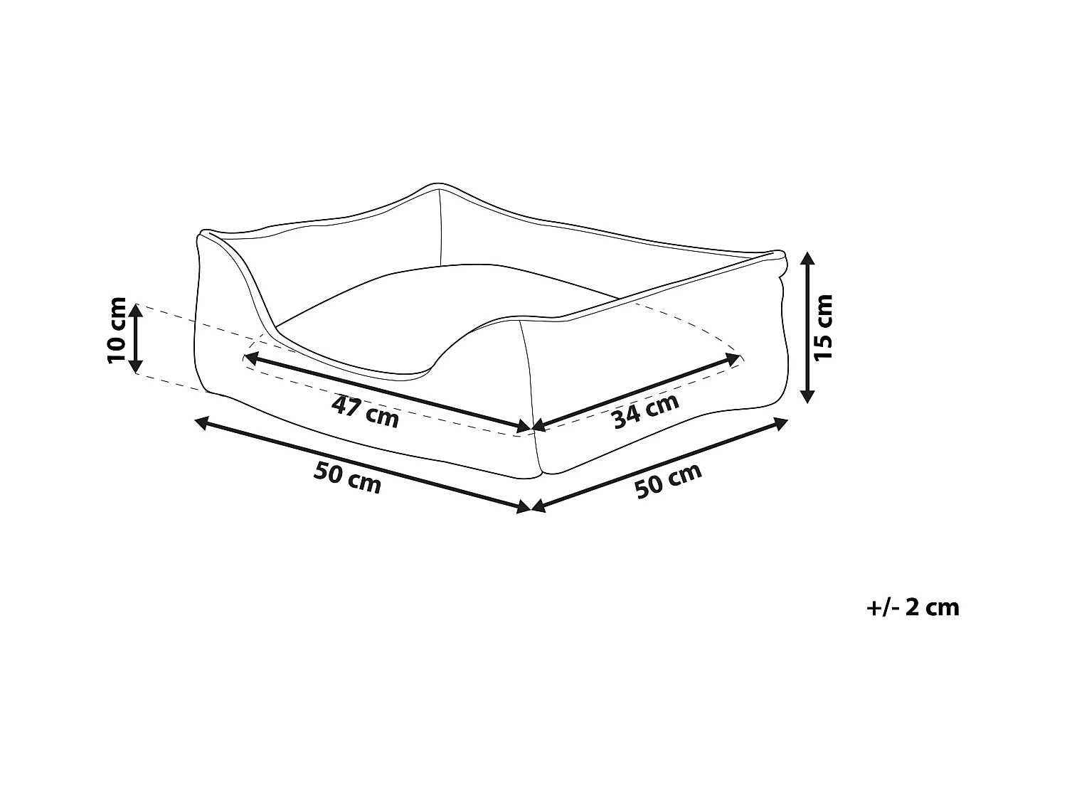 Legowisko HOZAT Bawełna Brązowy