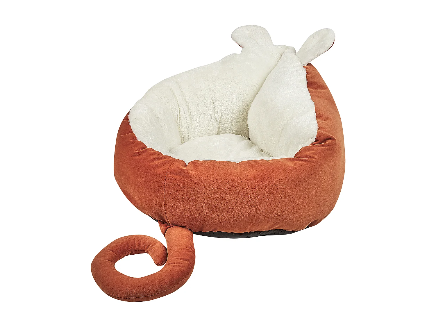 Lit pour animal HASSA Velours Orange