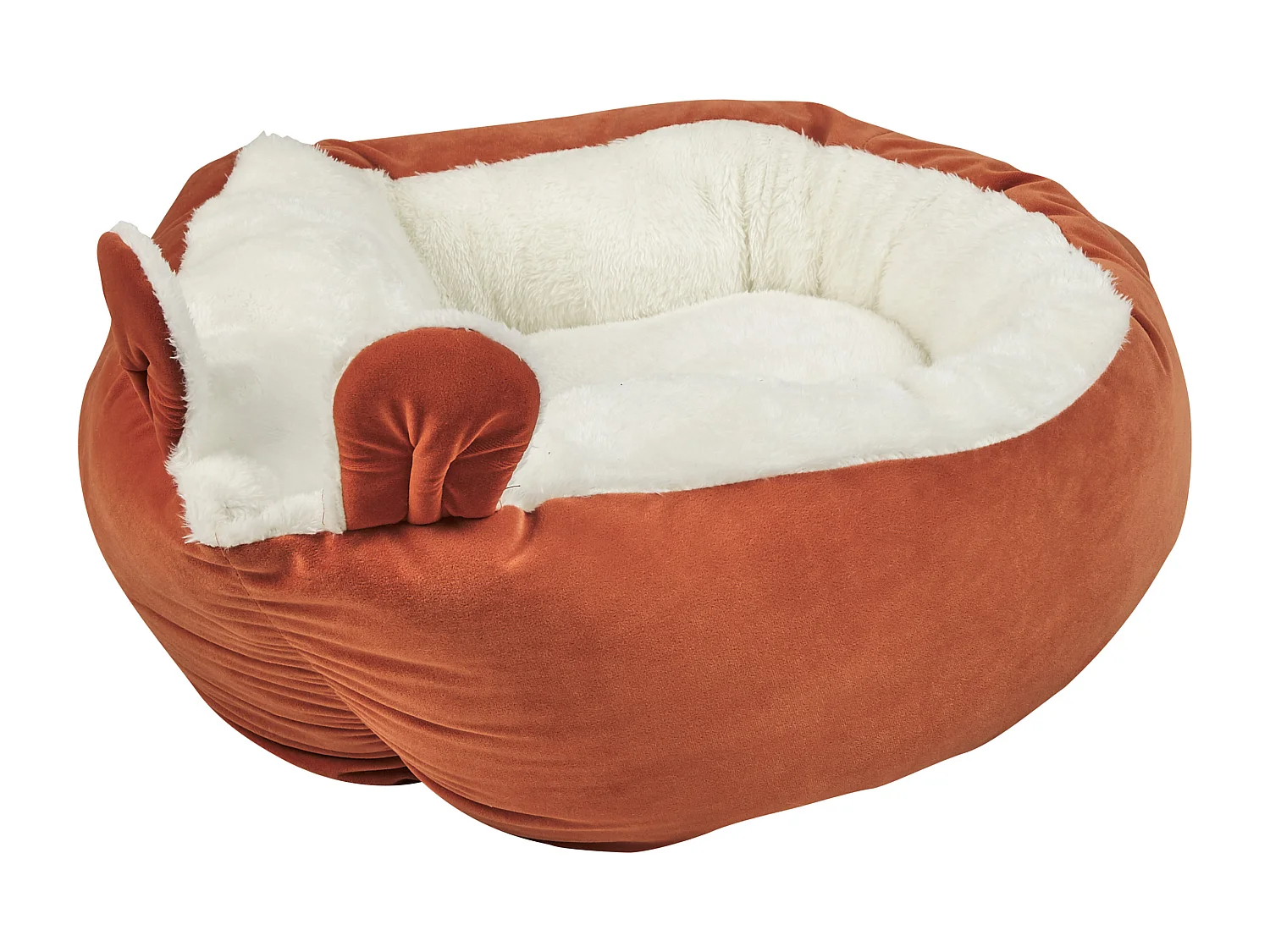 Lit pour animal HASSA Velours Orange
