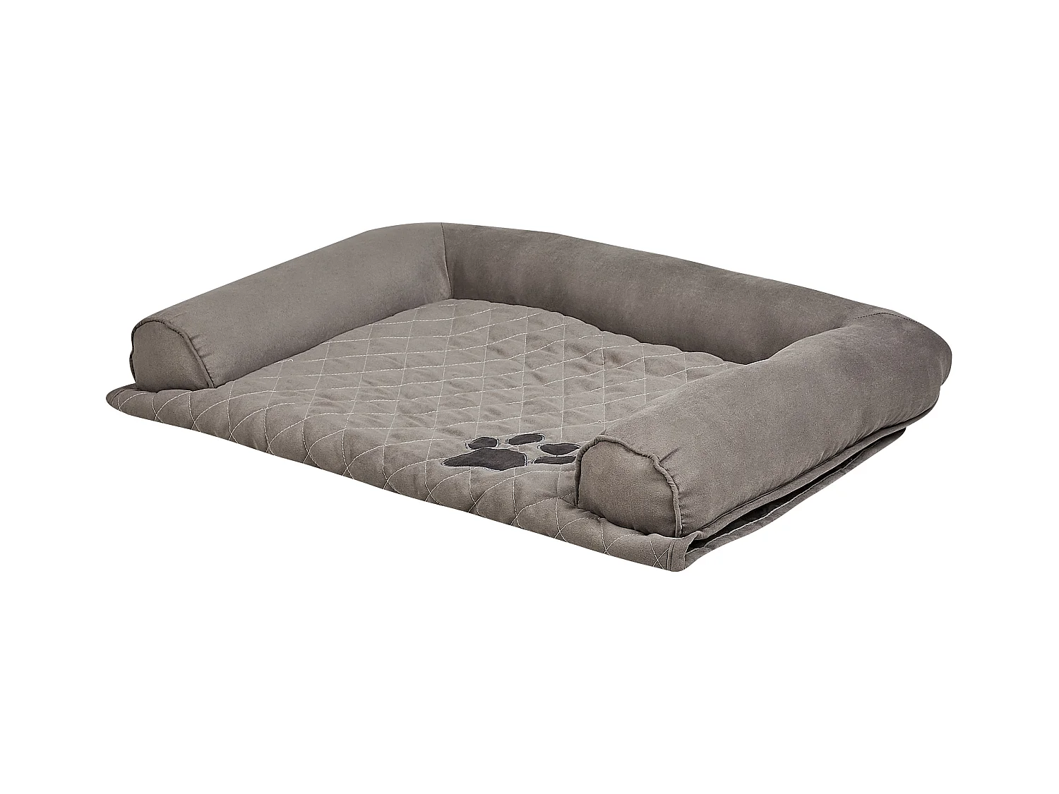 Lit pour animal BOZAN Tissu Gris