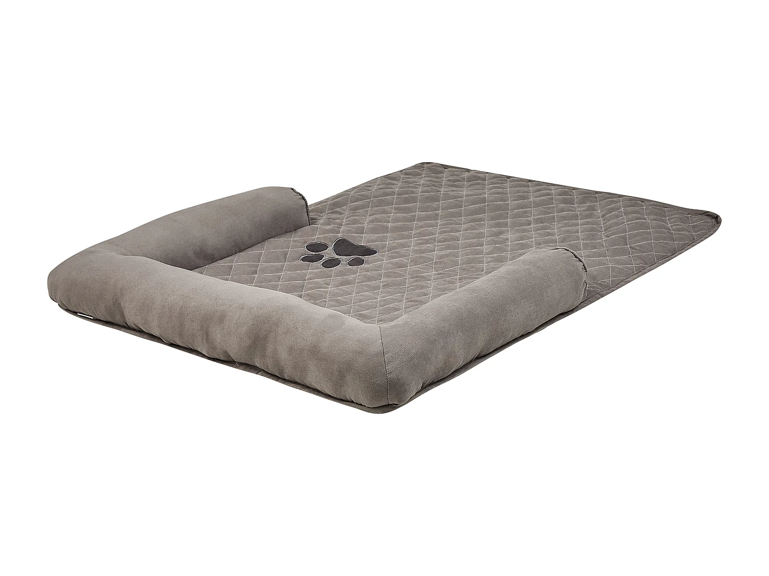 Lit pour animal BOZAN Tissu Gris