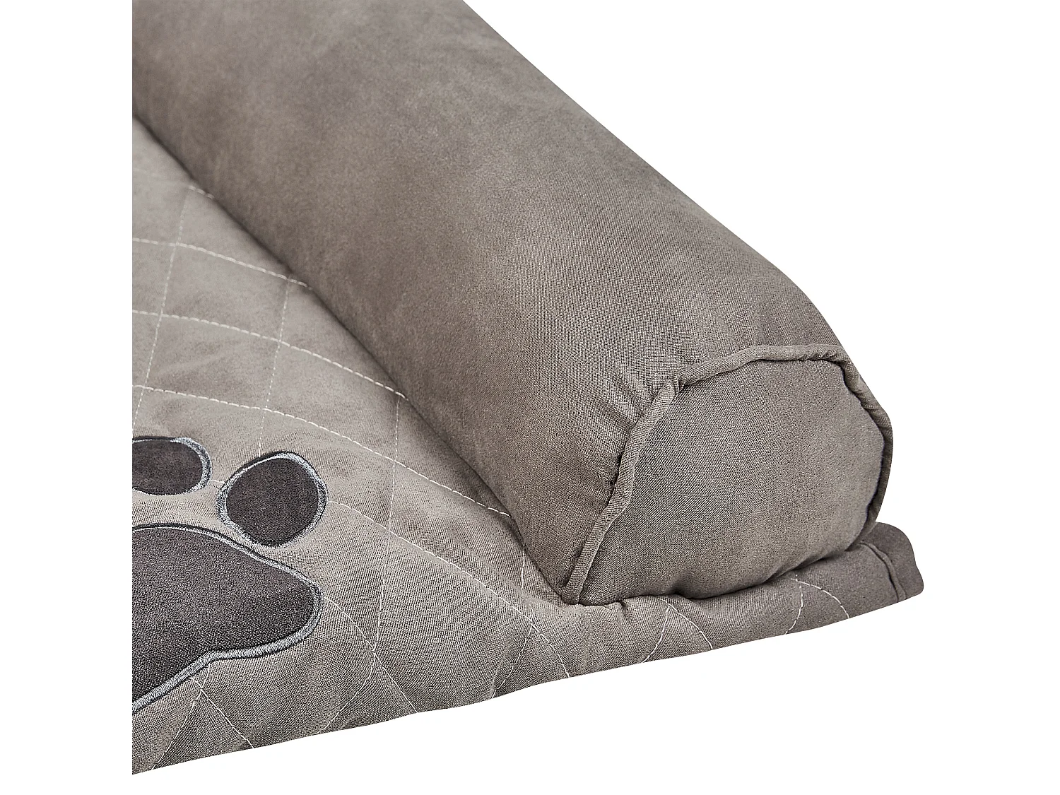 Lit pour animal BOZAN Tissu Gris