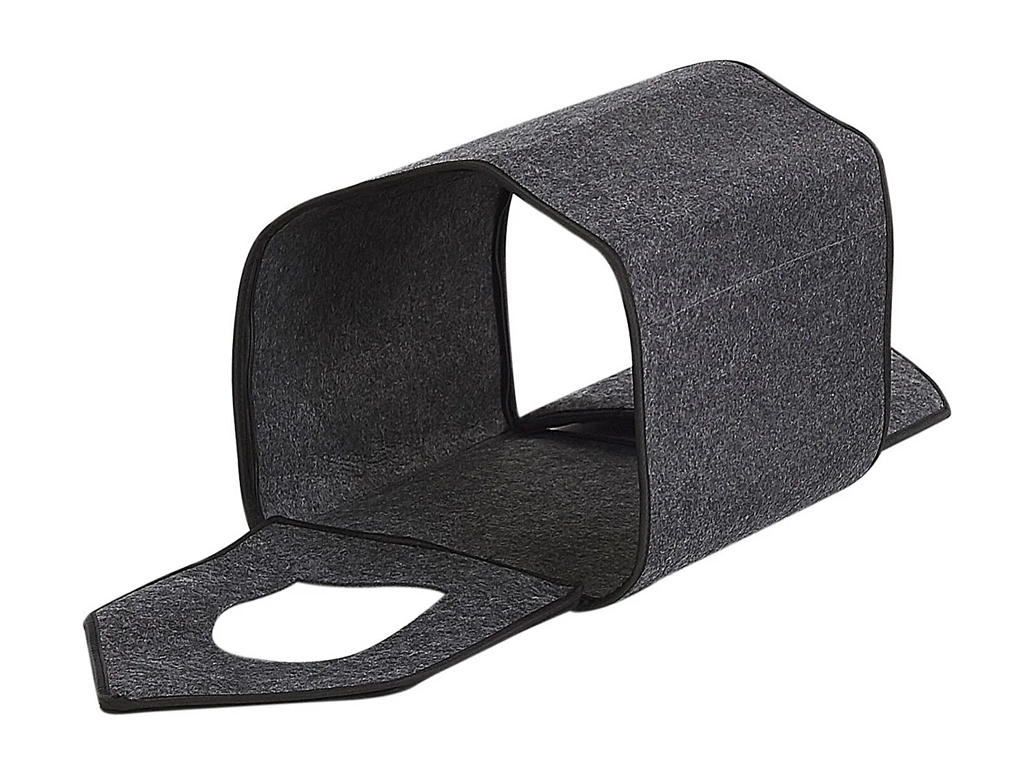 Weiches Tierbett Filz dunkelgrau 40x40 cm für kleine Tiere Jangi