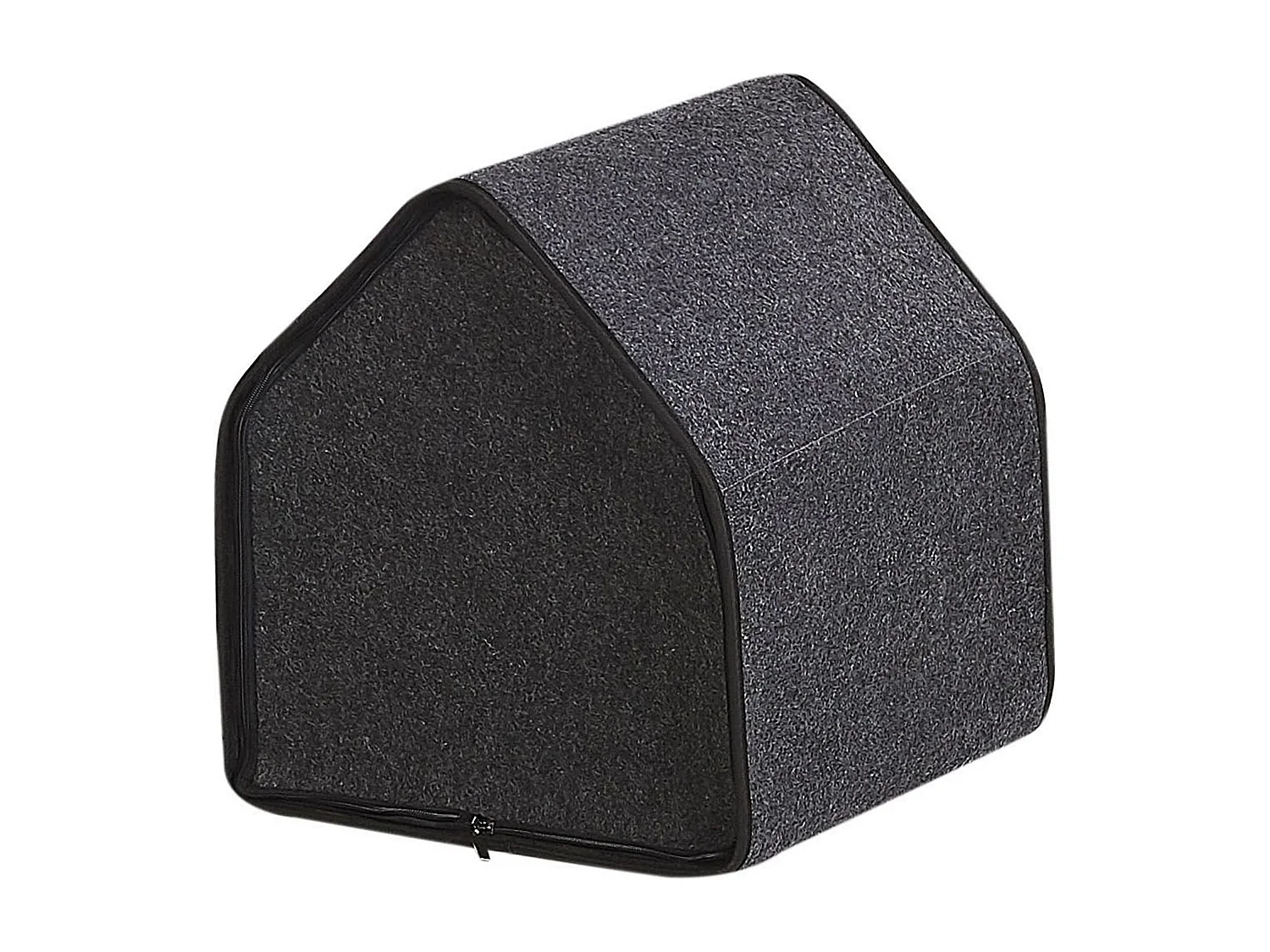 Weiches Tierbett Filz dunkelgrau 40x40 cm für kleine Tiere Jangi