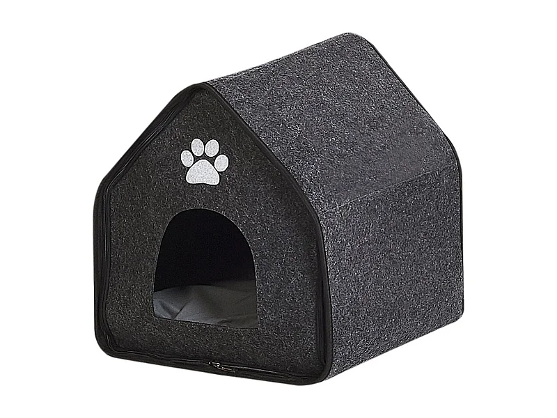 Dierenbedje JANGI Vilt Donkergrijs