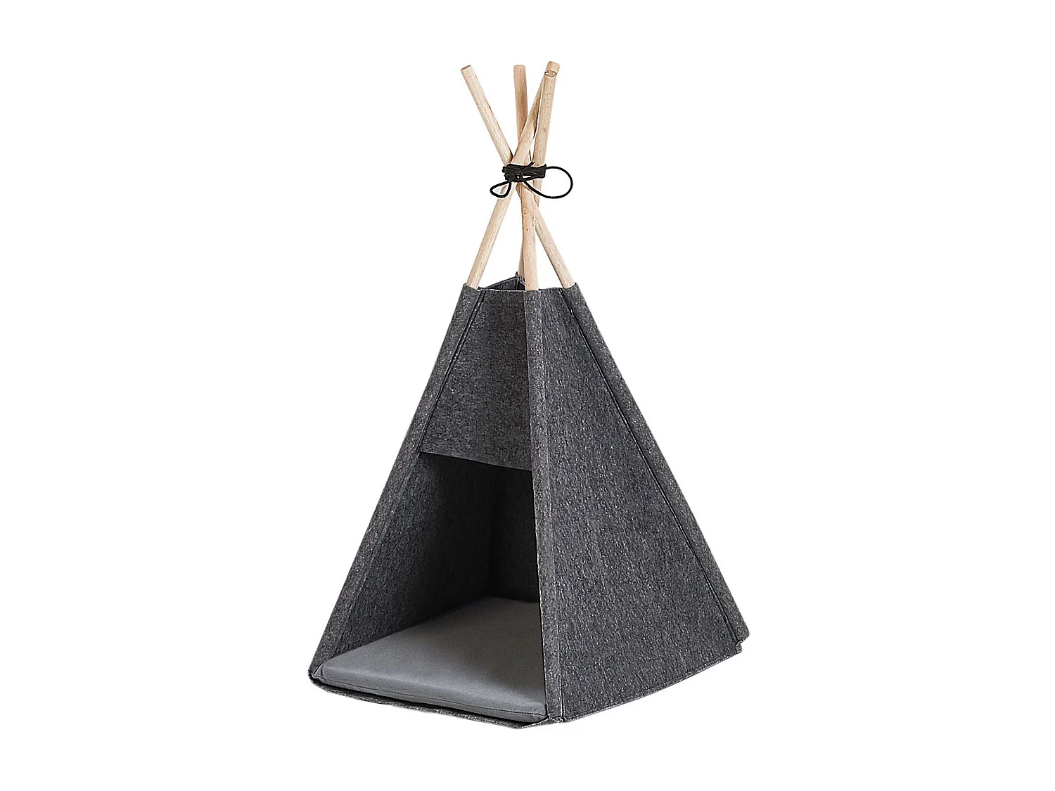 Praktisches Tierbett dunkelgrau aus Filz 35x40 cm Ulubey