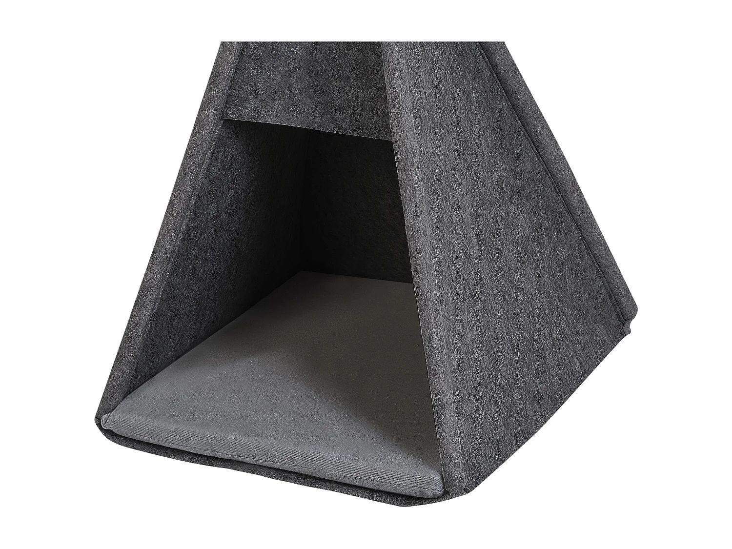 Praktisches Tierbett dunkelgrau aus Filz 35x40 cm Ulubey