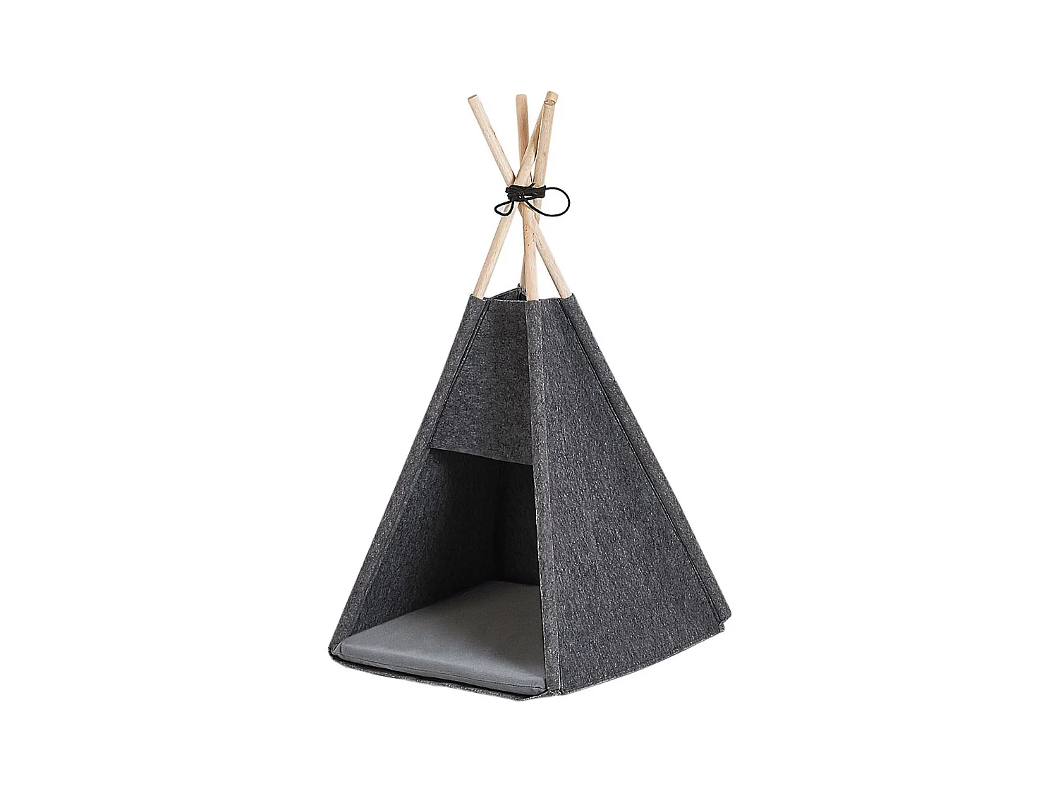 Praktisches Tierbett dunkelgrau aus Filz 35x40 cm Ulubey