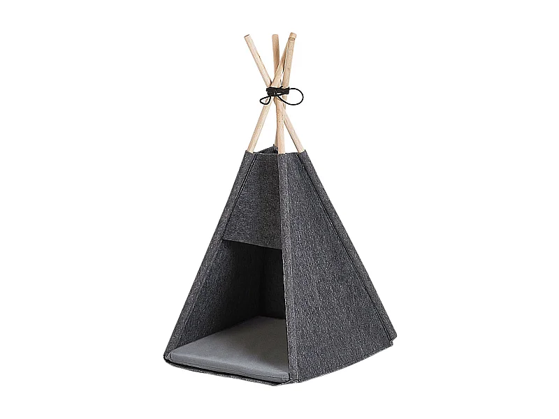 Praktisches Tierbett dunkelgrau aus Filz 35x40 cm Ulubey