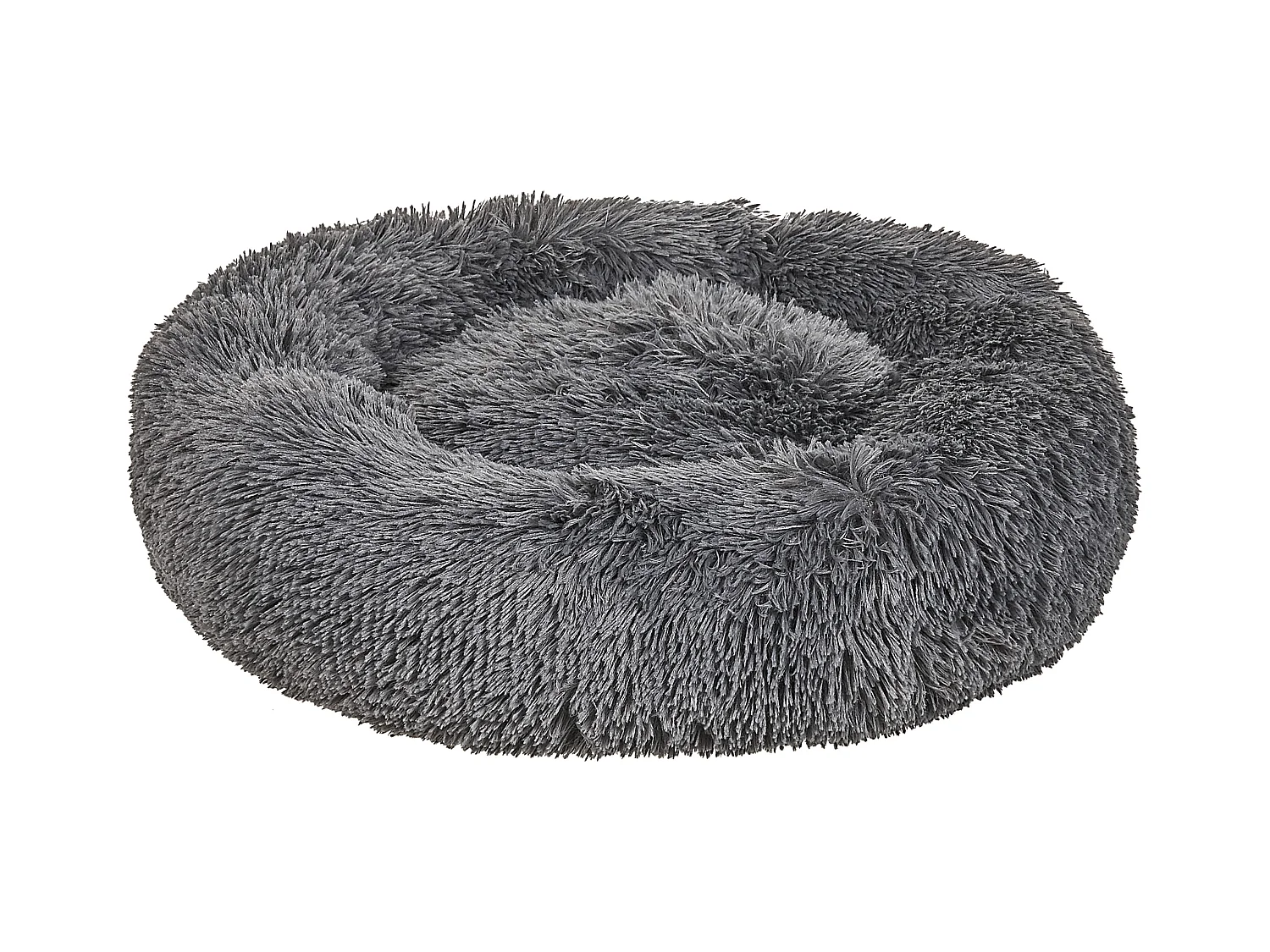 Lit pour animal KULU Fourrure synthétique Gris foncé