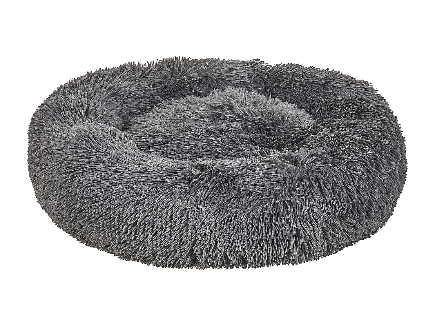 Lit pour animal KULU Fourrure synthétique Gris foncé