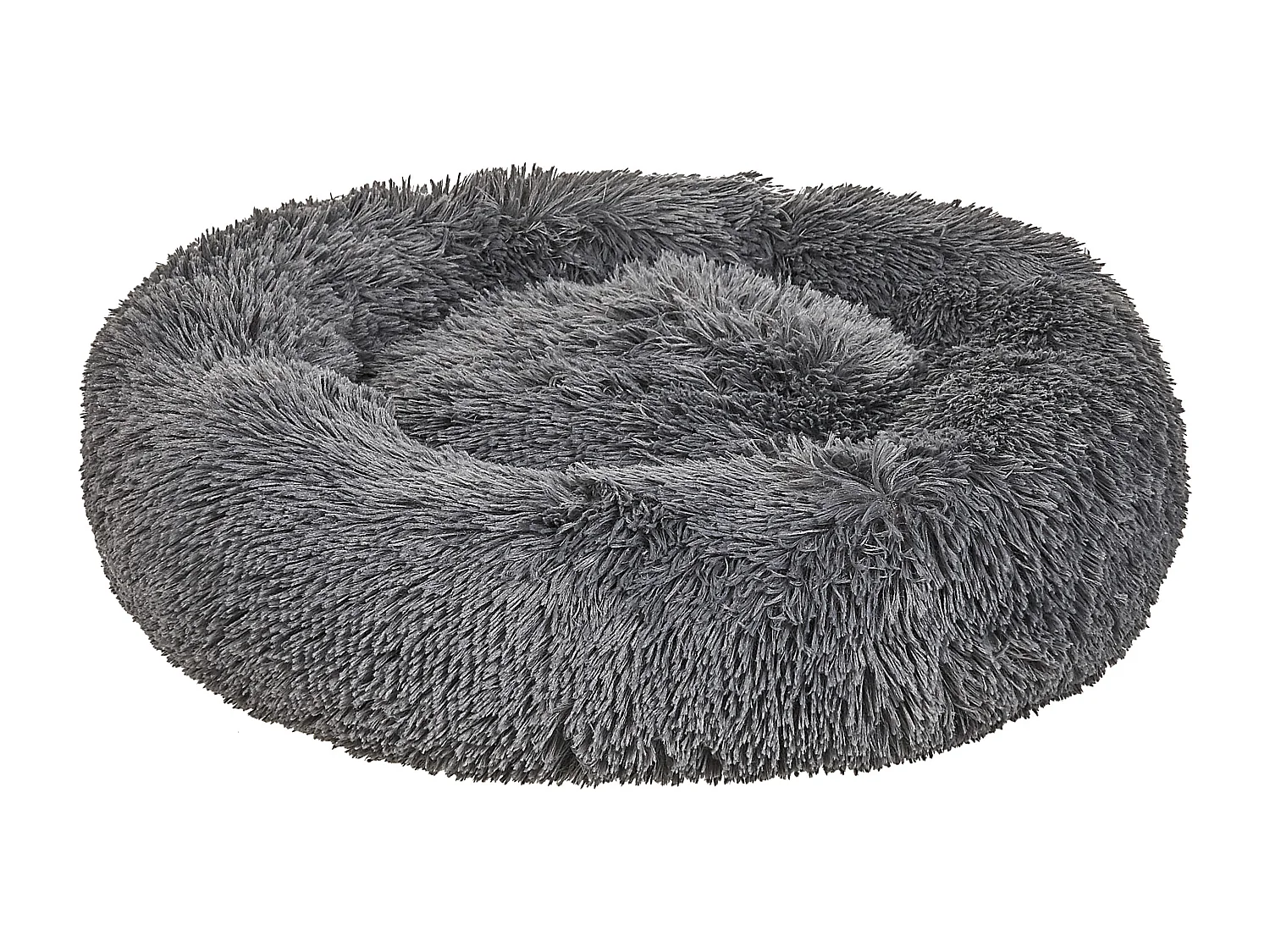 Lit pour animal KULU Fourrure synthétique Gris foncé