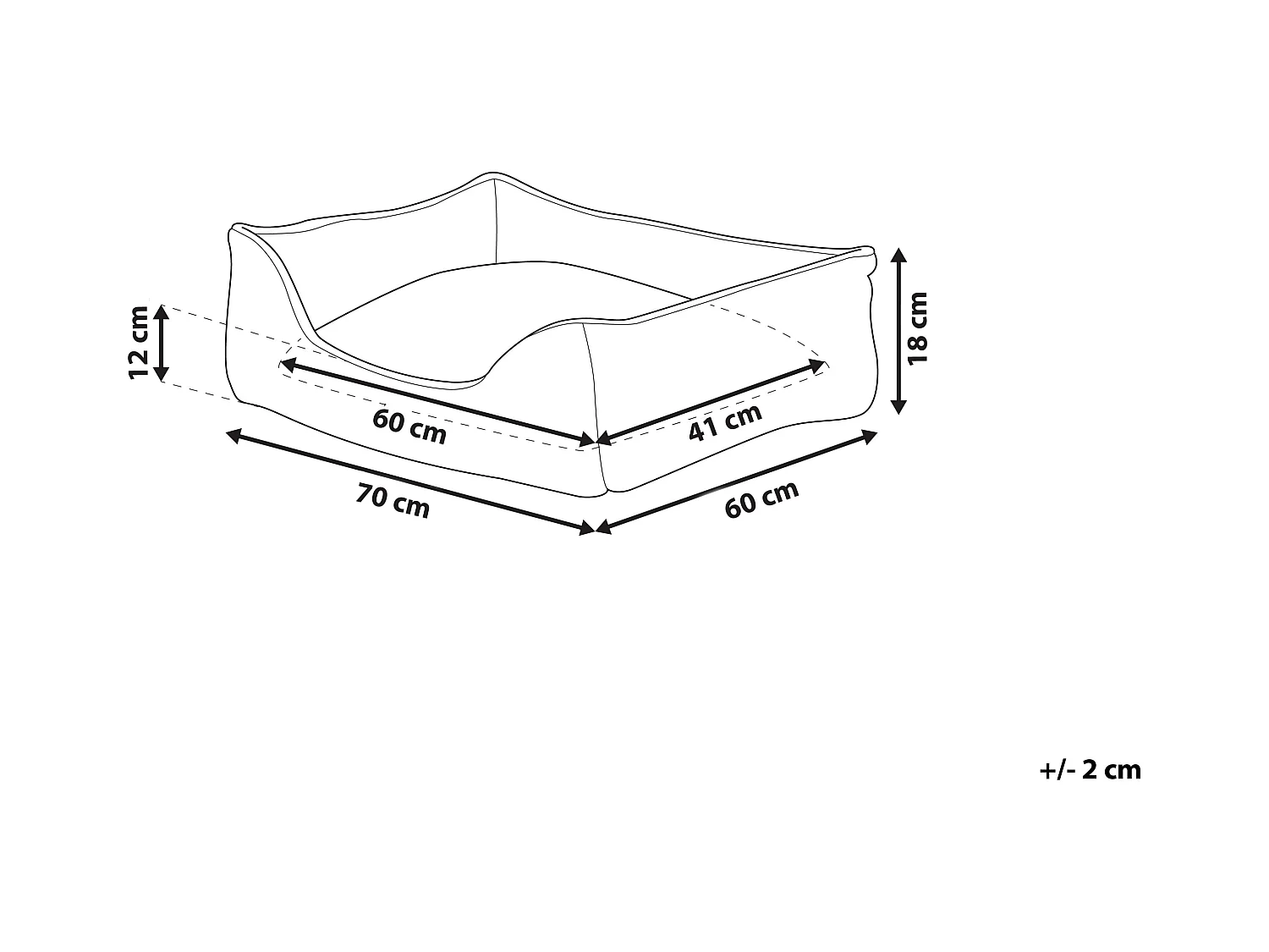 Legowisko IZMIR Welur Niebieski
