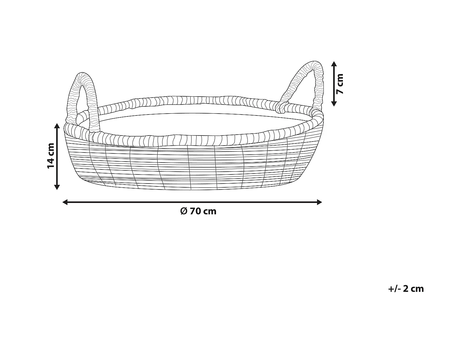 Dierenbedje DALAMAN Katoen Grijs