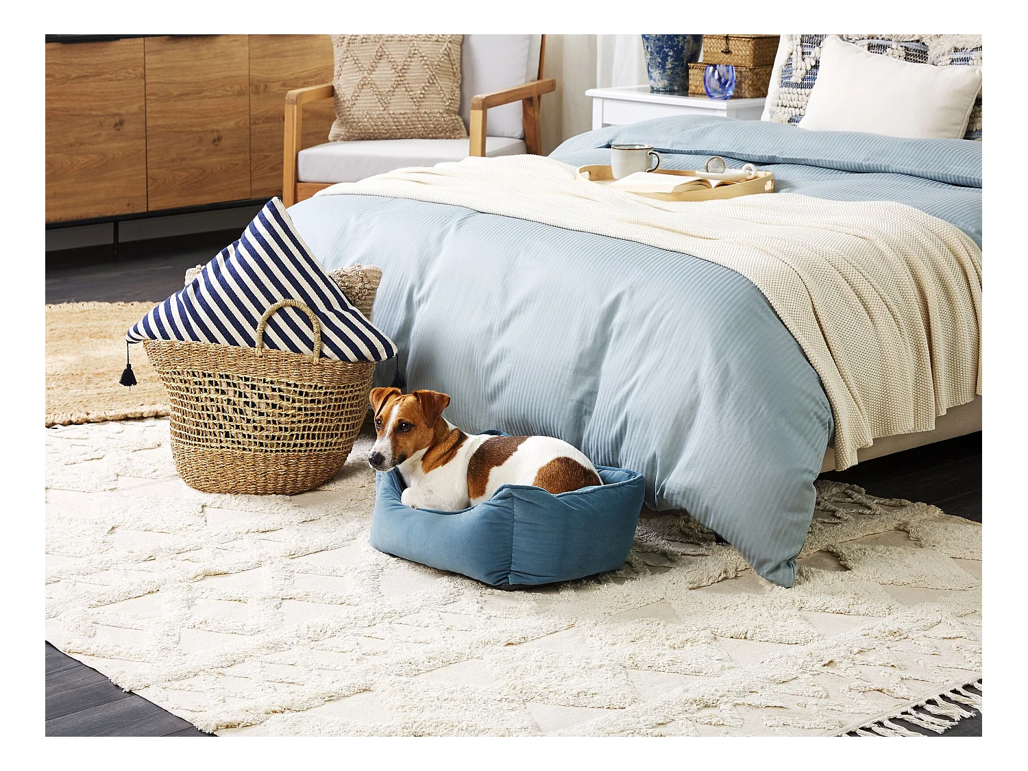 Dierenbedje IZMIR Fluweel Blauw